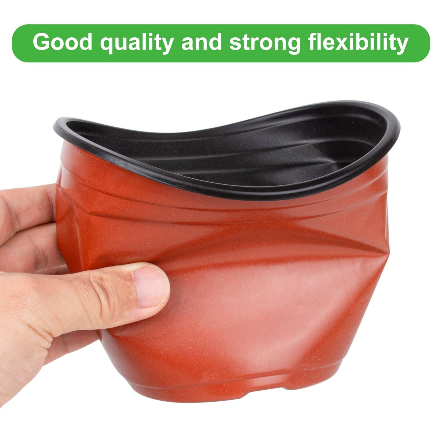 150 Pcs 6" Plastic Plants Nursery Pot/Pots Seedlings Flower Plant Container Seed Starting Pots for Succulents, Seedlings, Cuttings, Transplanting