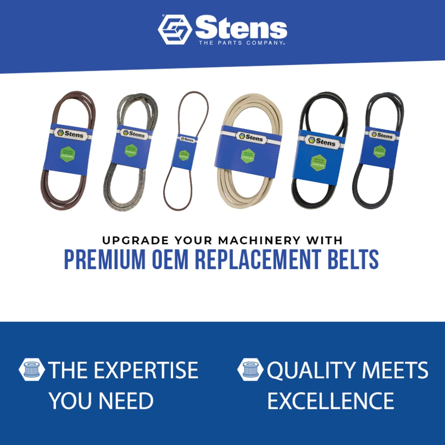 Stens 265-182 OEM Replacement Belt, AYP 408007, 38" Length