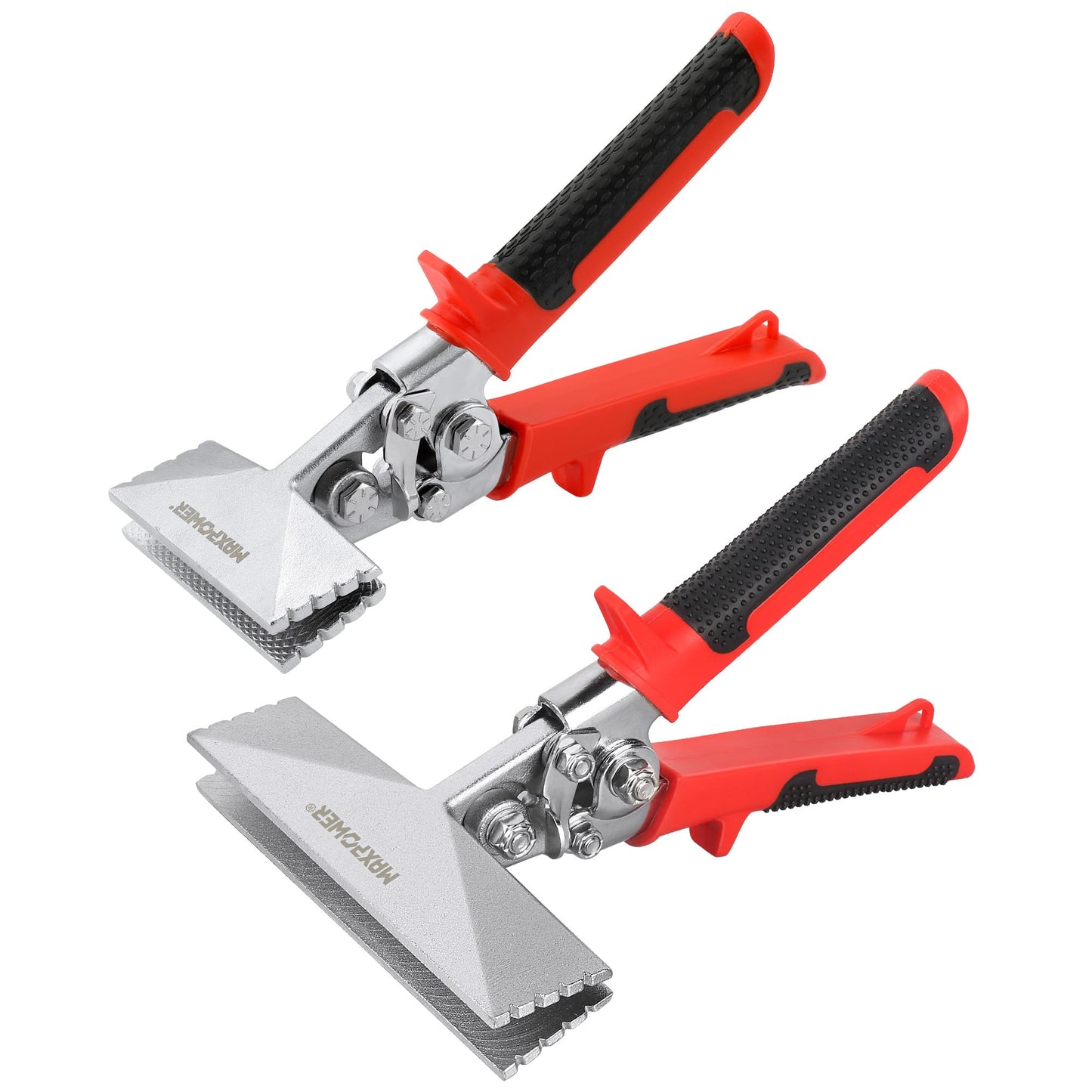 MAXPOWER Sheet Metal Hand Seamer, 2-Pack 3 Inch and 6 Inch Straight Jaw Sheet Metal Bender Tools with Ergonomic Handle