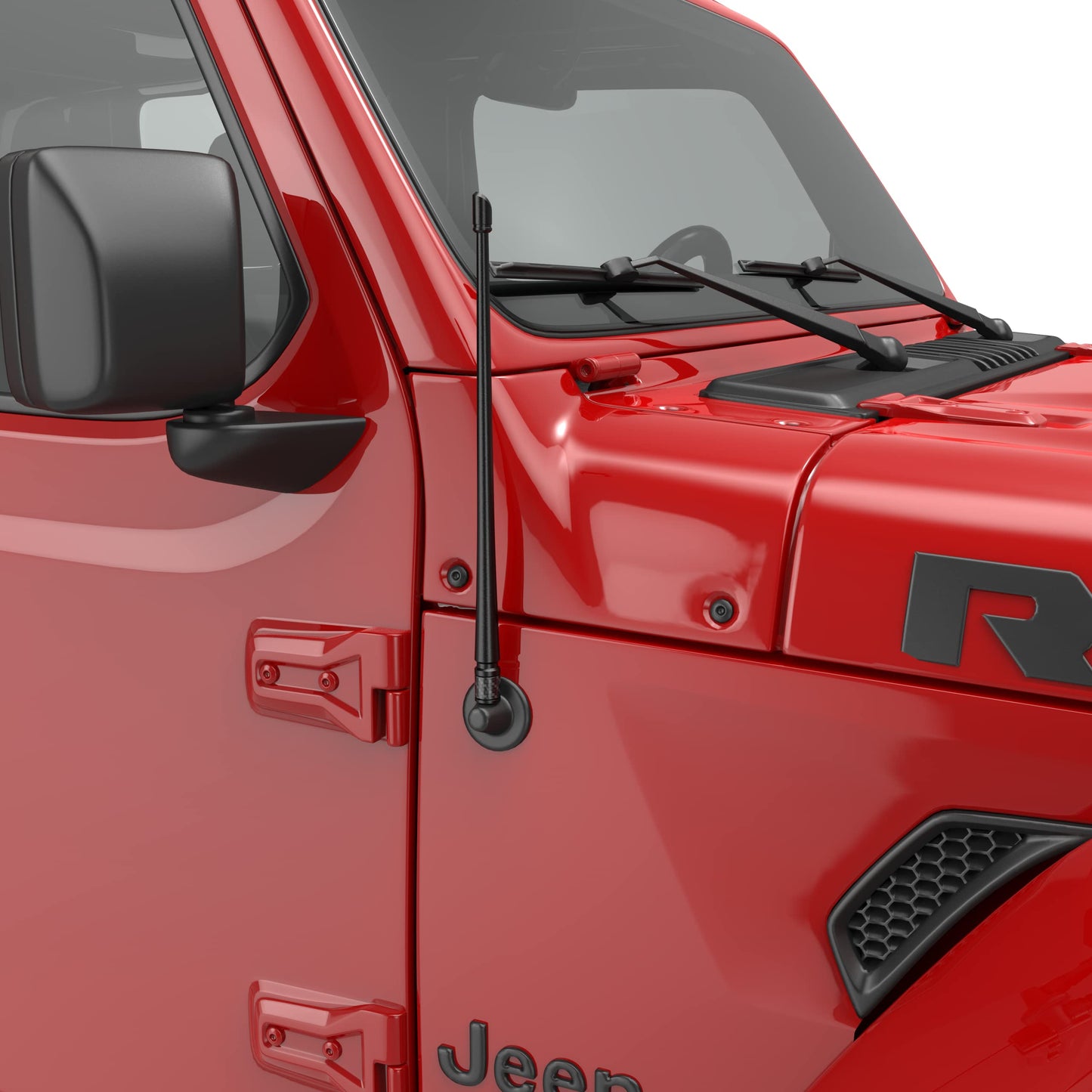 RYDONAIR Antenna Compatible with Jeep Wrangler JK JKU JL JLU Rubicon Sahara (2007-2024) | 13 inches Flexible Rubber Antenna Replacement | Designed for Optimized FM/AM Reception