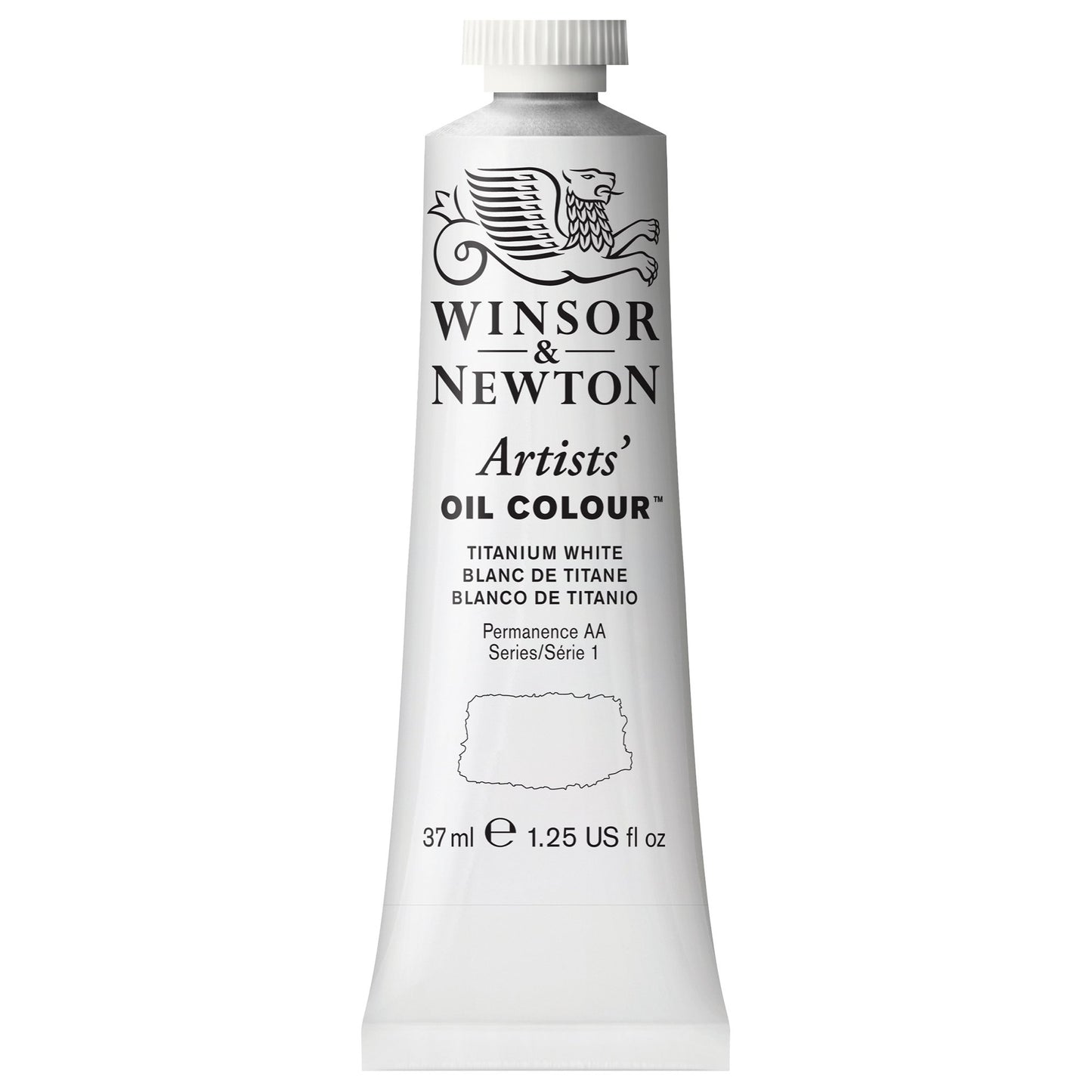 Winsor & Newton 1214644 Artists Oil Color Paint Tube, 37ml, Titanium White