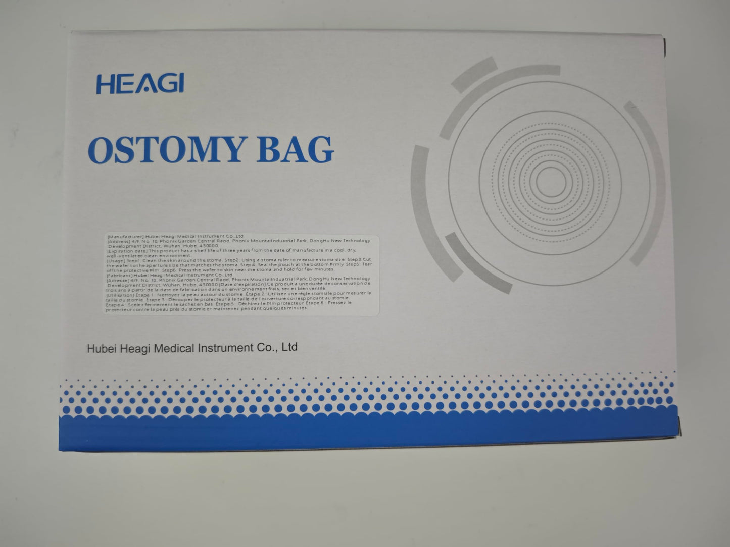 30 PCS Urostomy Bag, One-Piece Drainable Urostomy Supplies with Measure Card for Colostomy Ileostomy Stoma Care, Cut-to-Fit, 45 mm Max