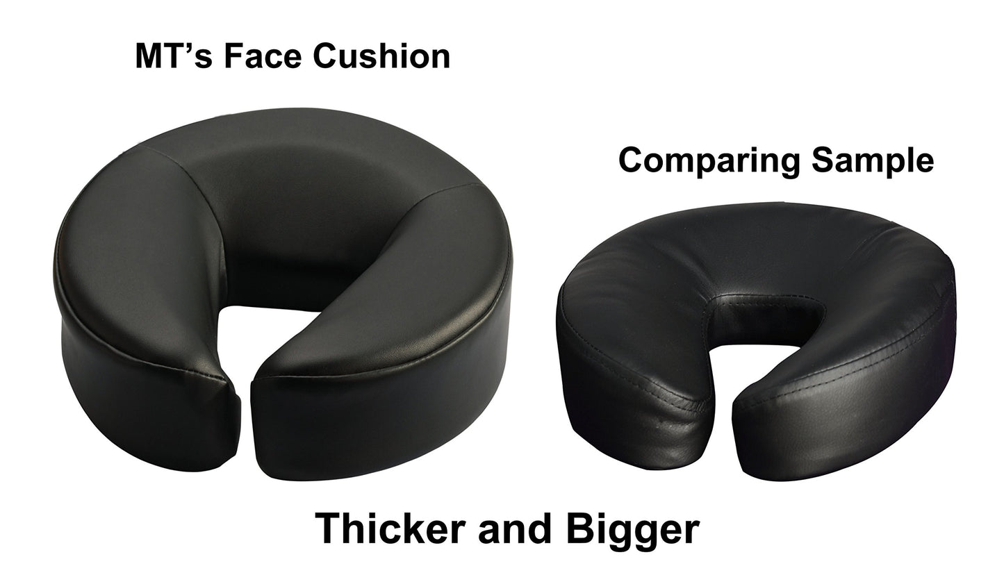 MASTER MASSAGE Universal Simplicity Adjustable Massage Table Face Cradle and Universal Face Cushion/Face Pillow Set - Massage Table/Massage Chair Headrest Platform Set (Crescent Round Cream)