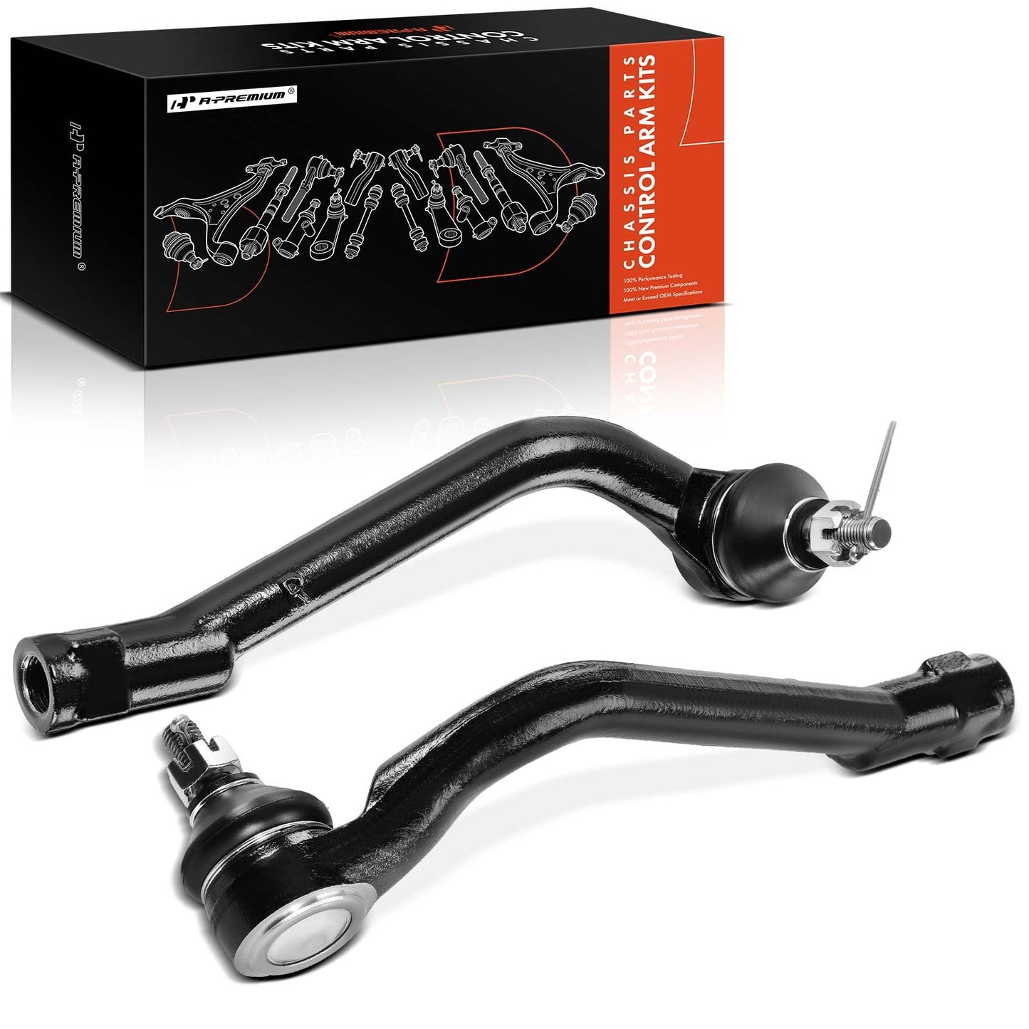 A-Premium 2 x Front Outer Tie Rod Ends, Compatible with Hyundai Sonata 2011-2015, Tucson 2010-2017, Azera 2012-2017, Kia Optima 2011-2015, Sportage 2011-2016, Cadenza 2014-2016