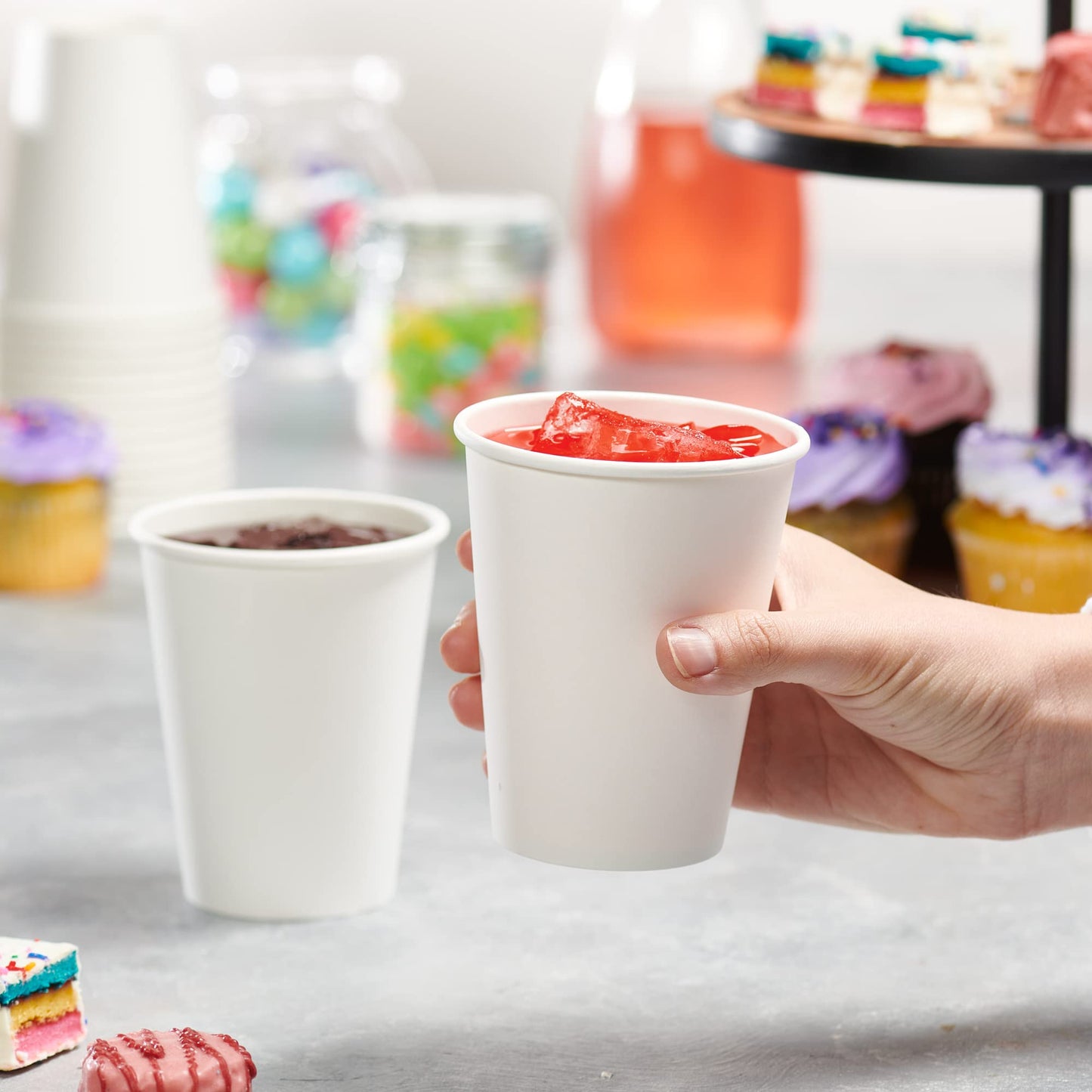 GUSTO [12 oz. - 300 Count] Disposable White Paper Cups, Hot Coffee Cups - Eco-Friendly Hot Cups - Formerly Comfy Package