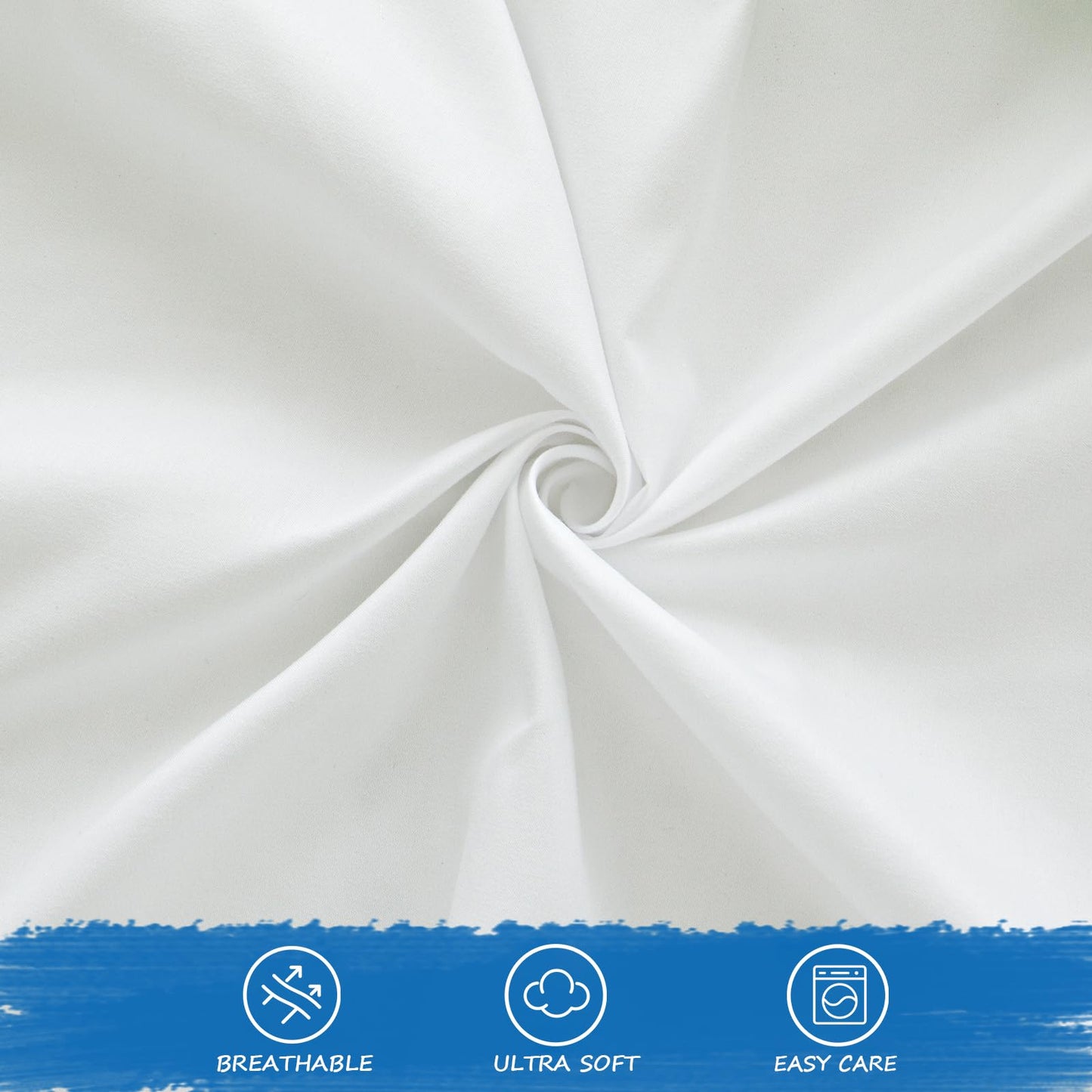Cot Sheet 31" x 75", 2 Pack Cot Size Mattress Sheets Fitted with Narrow Twin/Camp Bunk/Rvs Bunk/Guest Beds/Army Cots/Trifold Mattress, Super Soft and Breathable Microfiber Cover, White