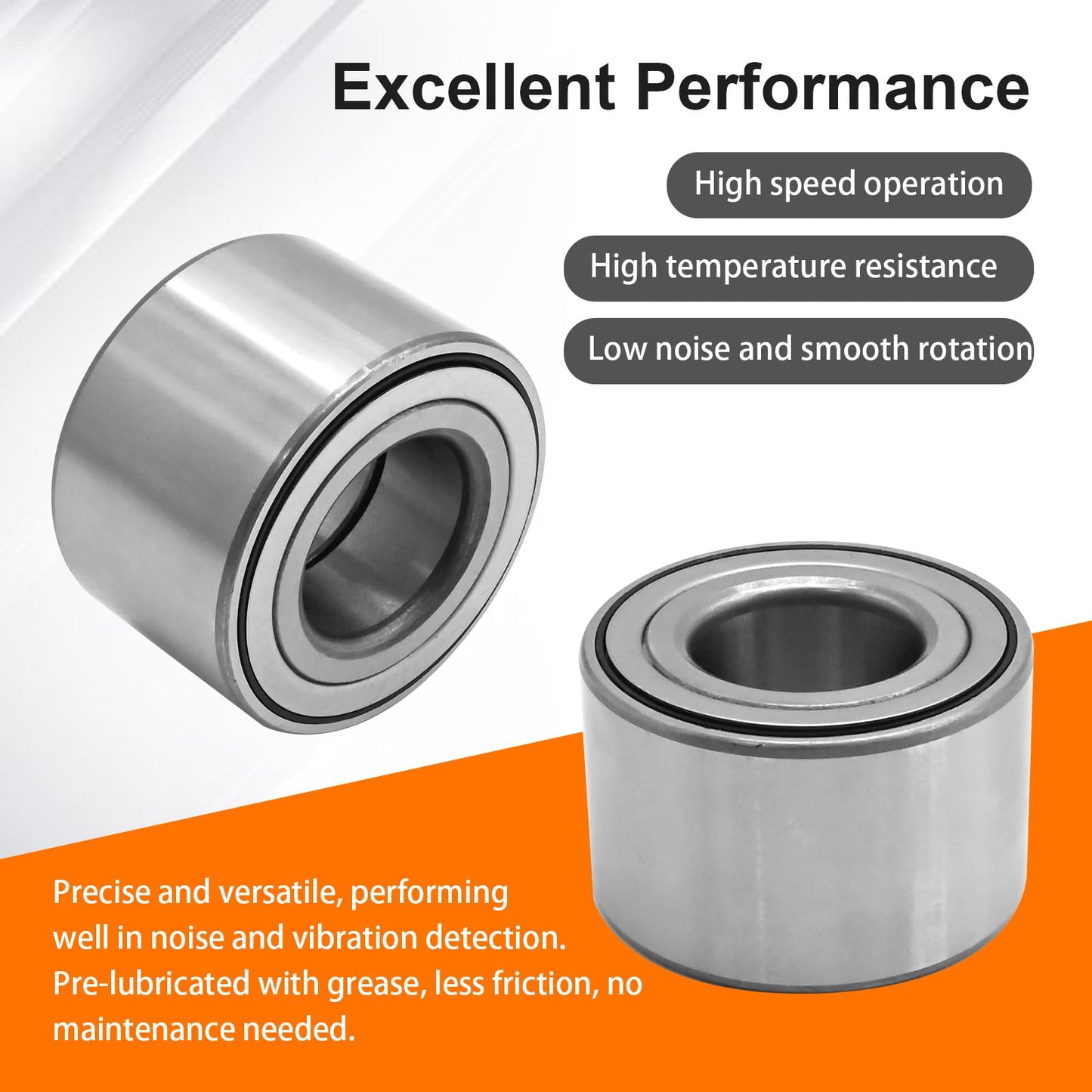 Aynaxcol Heavy Duty Front Rear Wheel Bearings 293350118 Replacement for Can Am UTV Commander 800/1000 2011-2016 Replacement for Can Am UTV Maverick 1000 2013-2016 Replace# 705400088