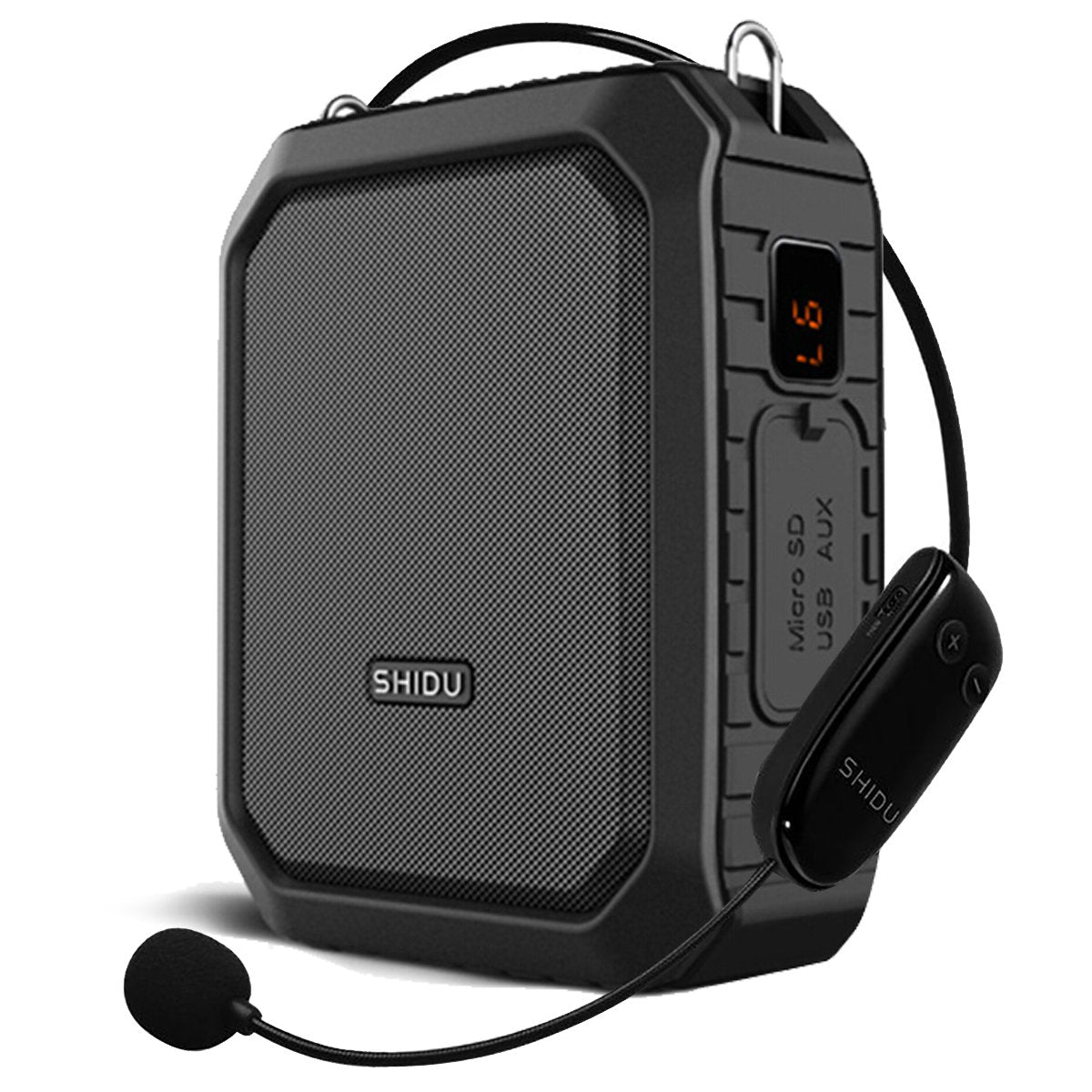 Wireless Voice Amplifier Waterproof, 18W Portable PA Systems Speaker and Wireless Microphone Headset Bluetooth 5.0 Megaphone Speaker for Teachers Speech ect