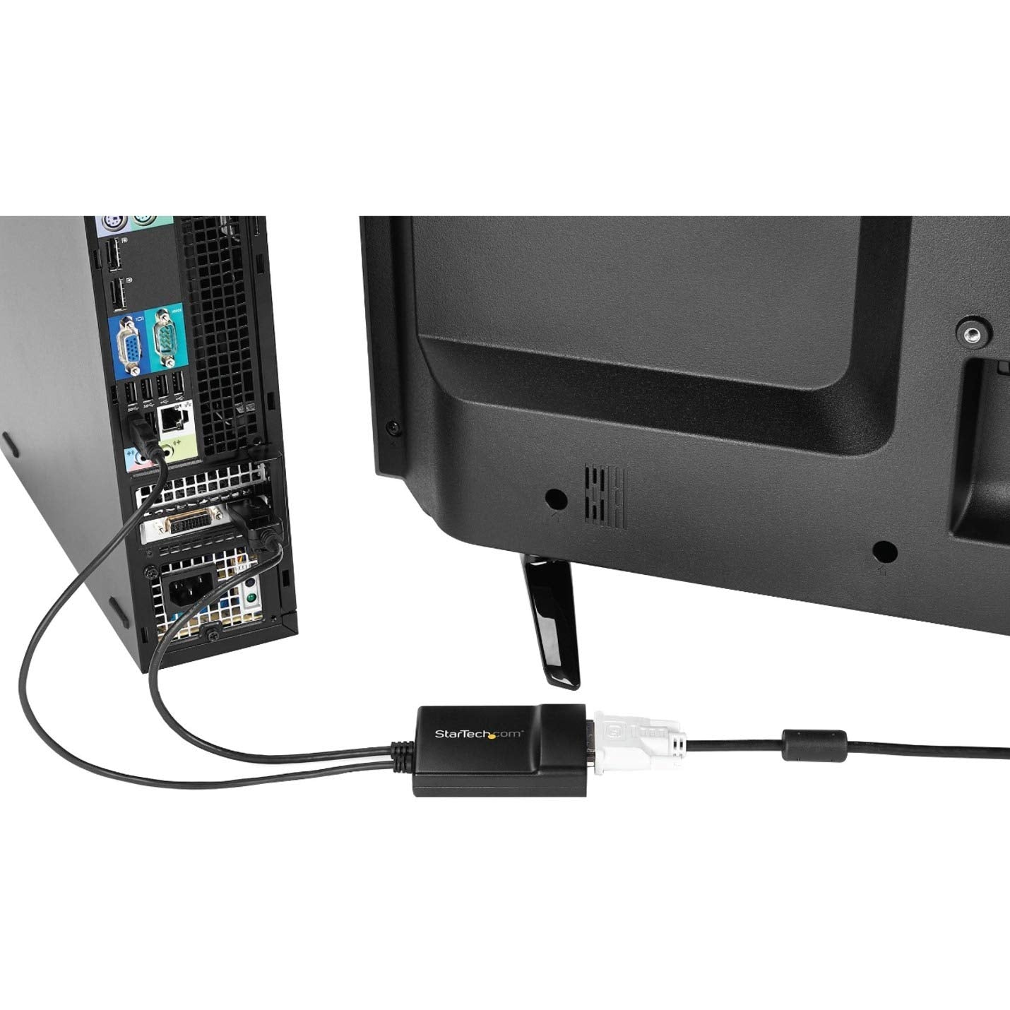 StarTech.com DisplayPort to DVI Dual Link Active Adapter Converter (DP2DVID2), Black
