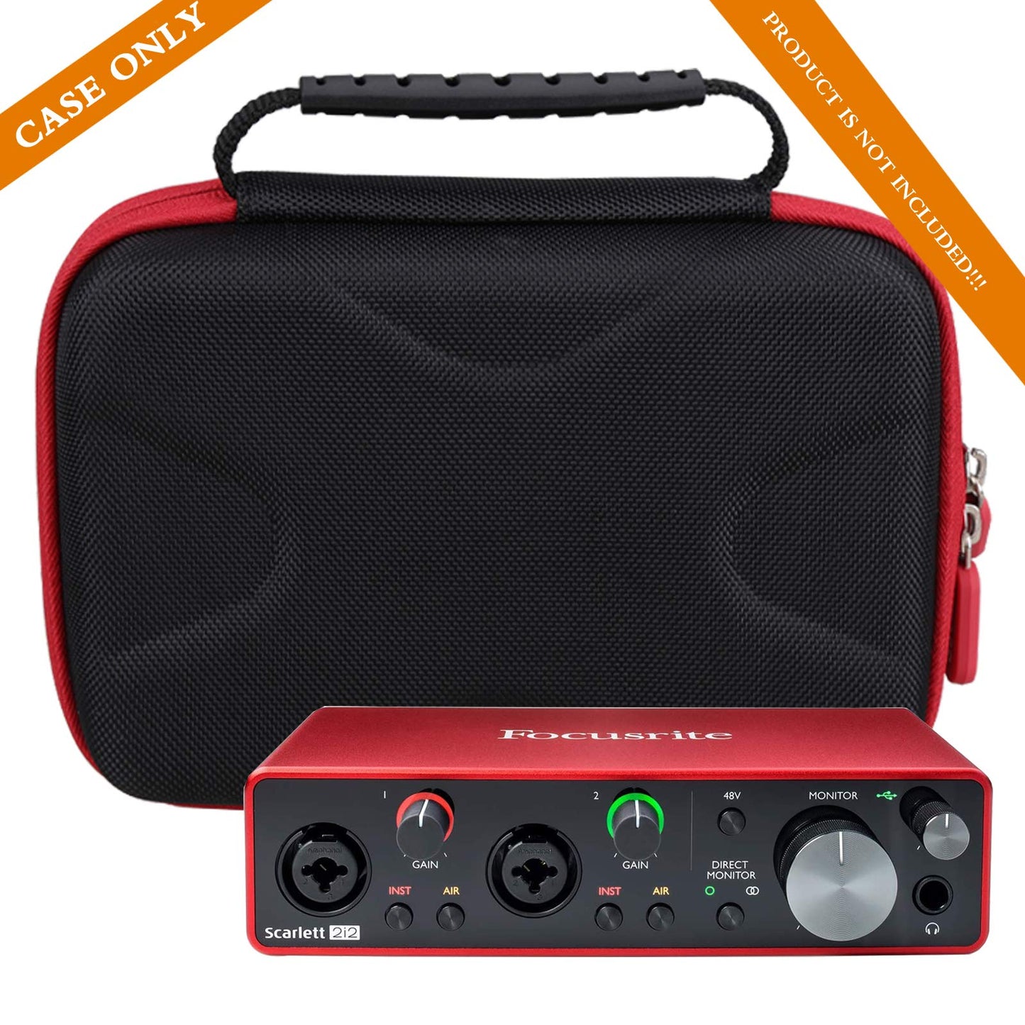 Aproca Portable Storage Case, for Focusrite Scarlett 2i2 4th Gen USB Audio Interface and Accessories (Case Only)