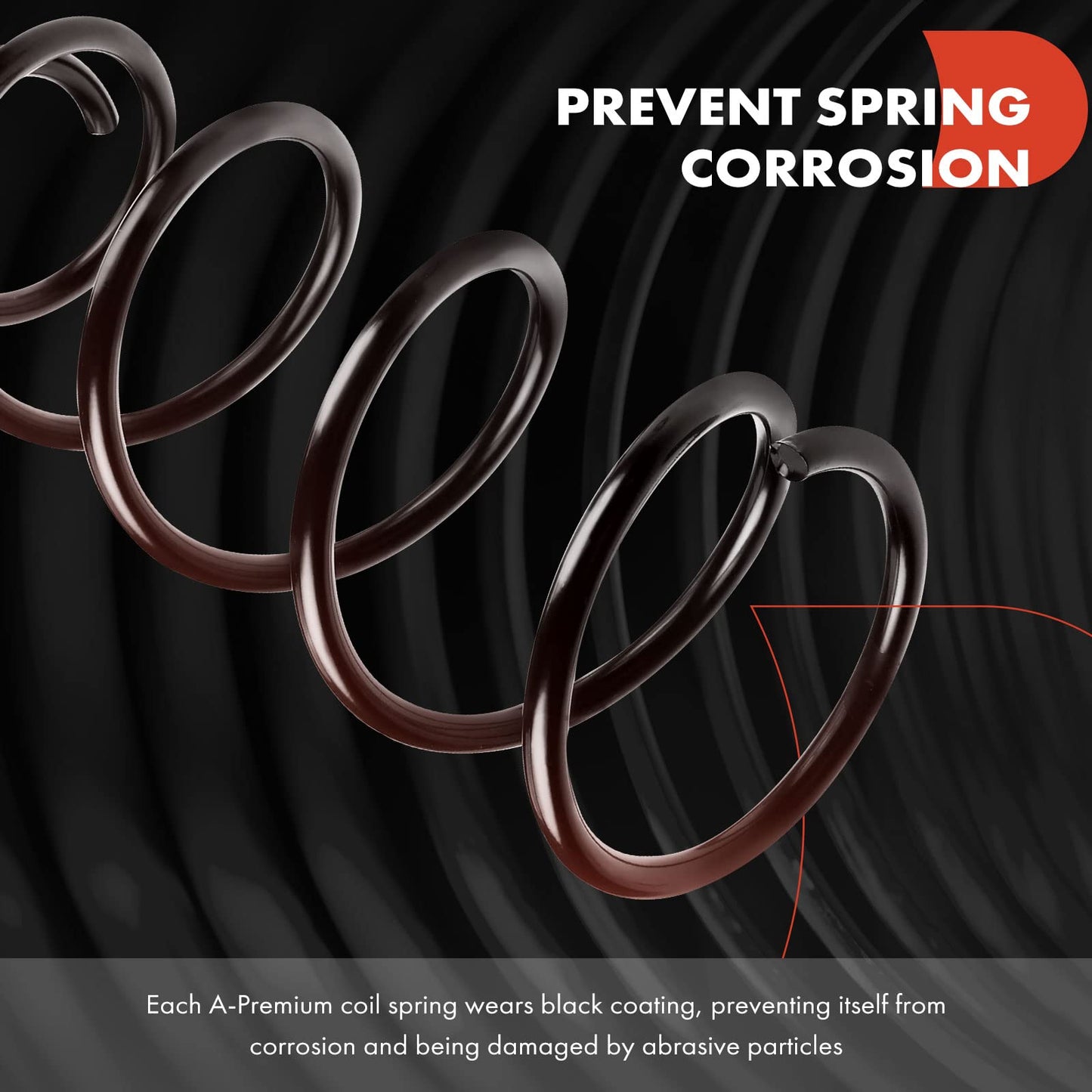 A-Premium 2Pcs Rear Suspension Coil Spring Set Compatible with Ford Focus 2005-2011 & Mazda 3 2004-2013, 3 Sport 2009-2013, Driver and Passenger Side, Replace# 3S415560AA