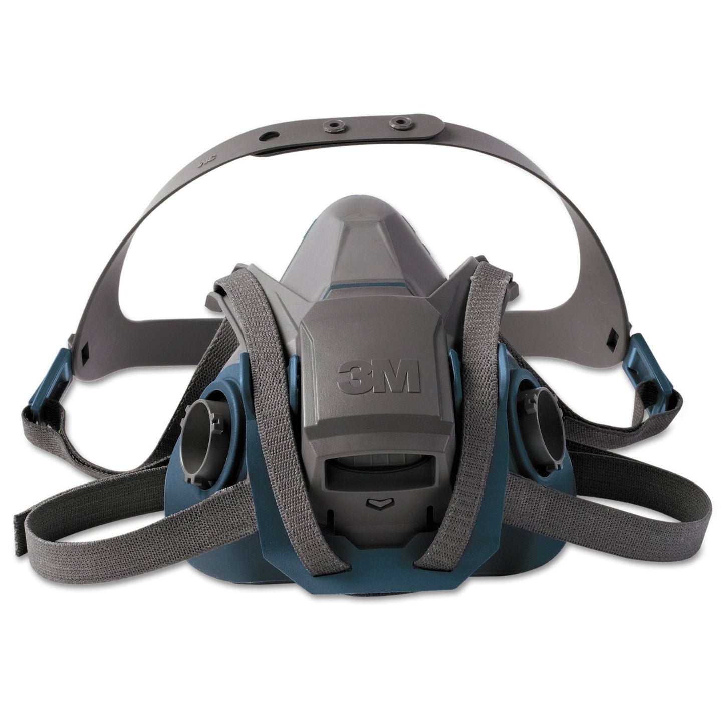 3M Personal Safety Division 6503QL Rugged Comfort Quic-Latch Half-Facepiece Reusable Respirators, Large, Grey/Teal