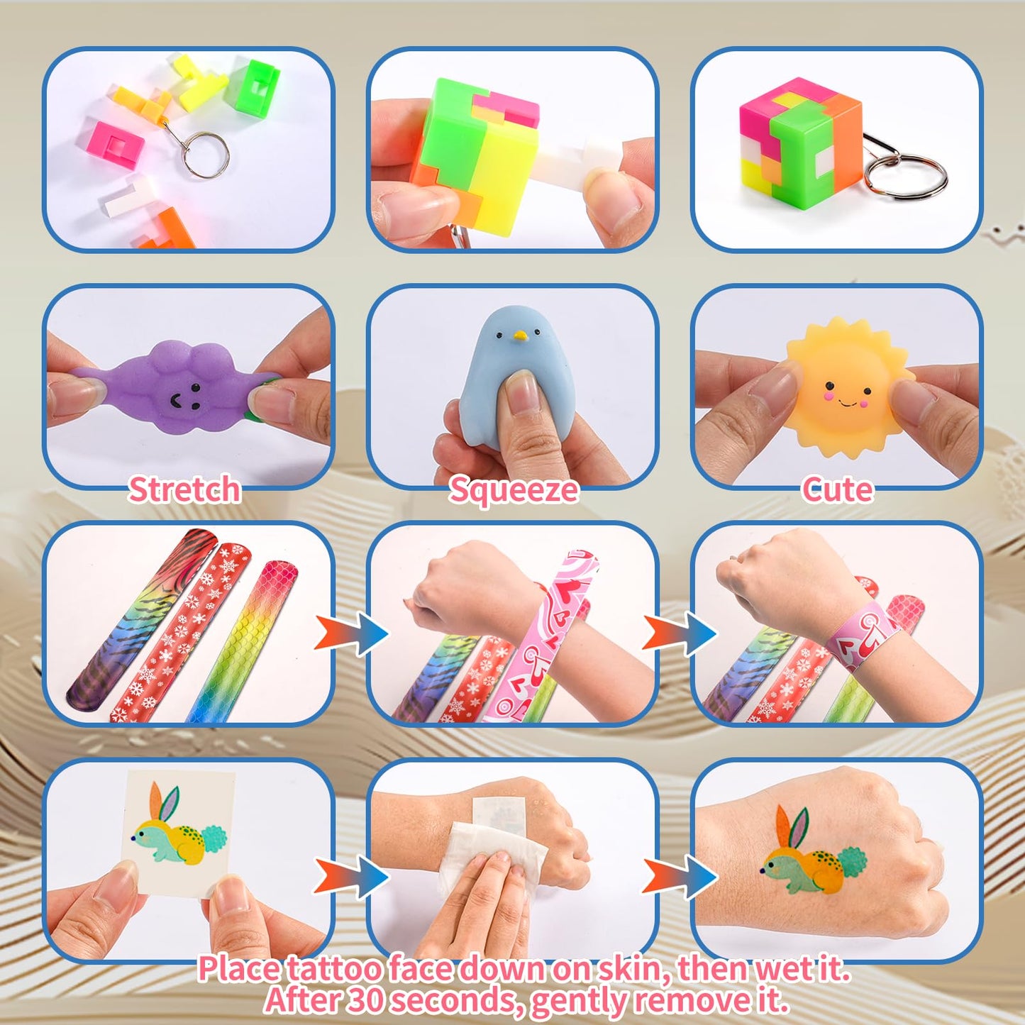 350 Pcs Bulk Party Favors for Kids Ages 3-6 6-8 8-12, Pinata Filler & Goodie Bag Stuffers, Treasure Chest Prizes for Classroom, Birthday Party Supplies Toys for Boys & Girls Christmas, Valentine Gifts