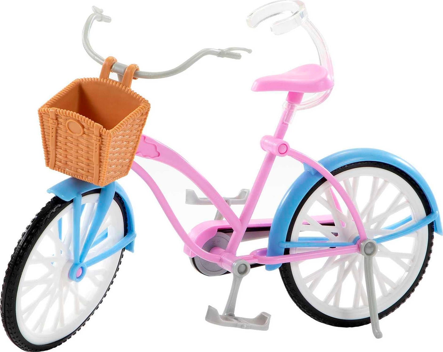 Barbie Doll and Bike Playset with Doll (11.5 in, Blonde), Bicycle with Rolling Wheels & Water Bottle Accessory, Toy for 3 to 7 Year Olds