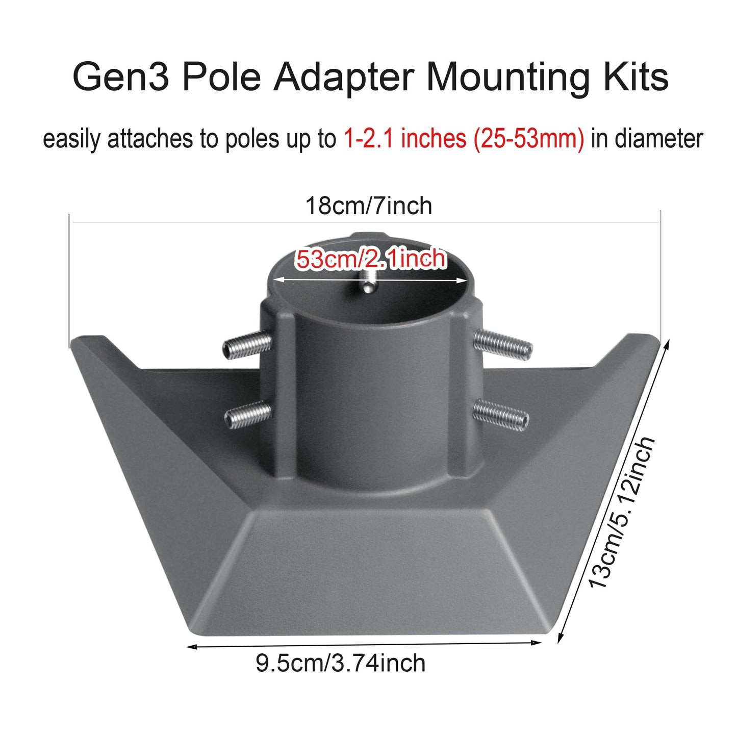 Starlink Gen 3 Pipe Adapter