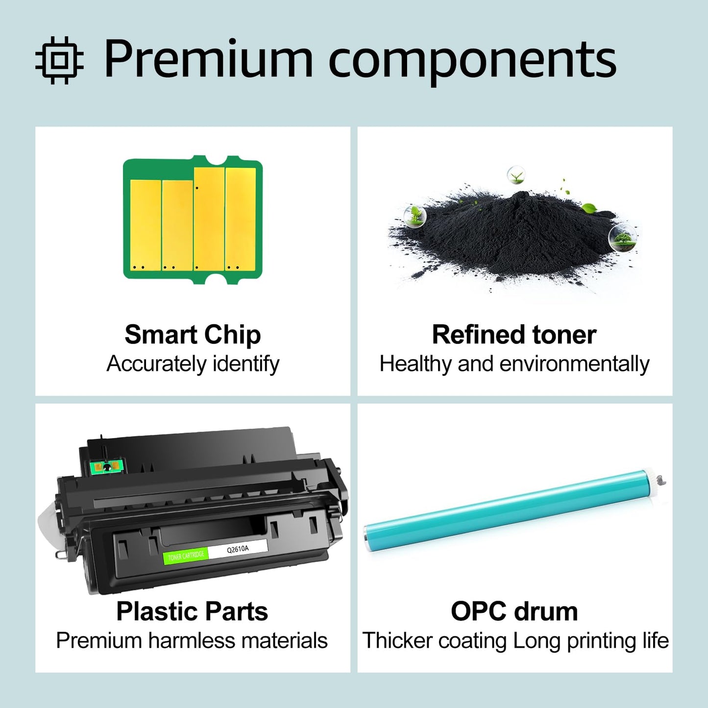 GREENCYCLE 1 Pack High Yield 10A Q2610A Toner Cartridge Replacement Compatible for Laser Jet 2300 2300d 2300dn 2300dtn 2300L 2300n Printer