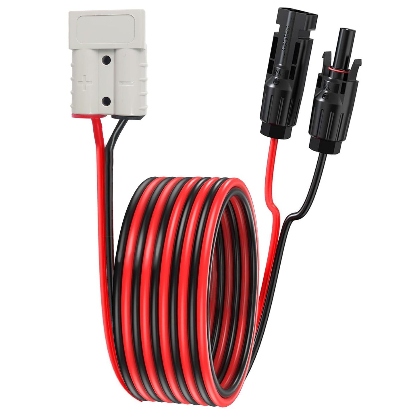 Magiktech Solar Panel Charge Cable Compatible with Anderson SB50 Connector 50A for Battery Pack Portable Power Stations Solar Generator Inverter (10AWG 10FT)