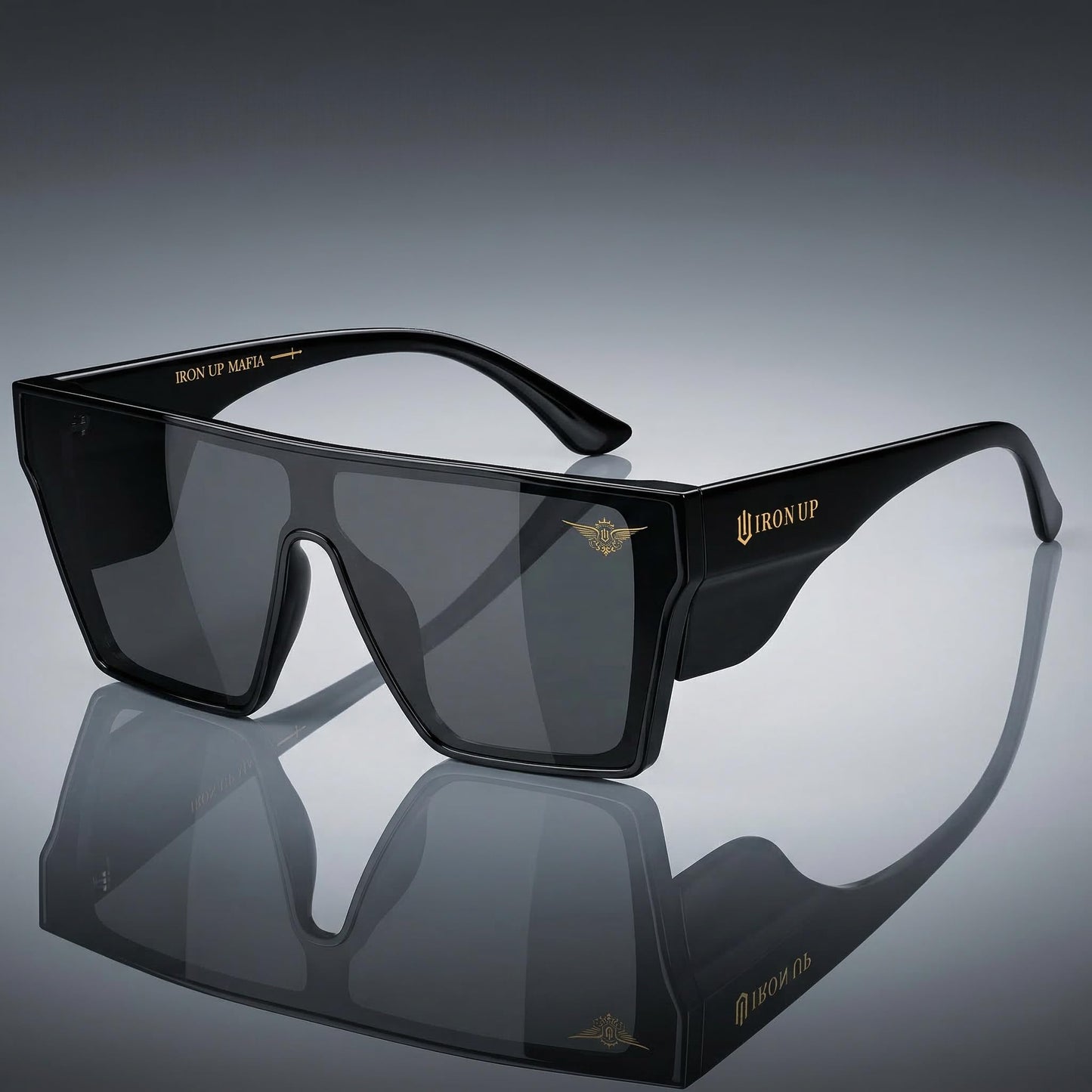 AK-47 Safety Glasses Black Frame (Black Lens)