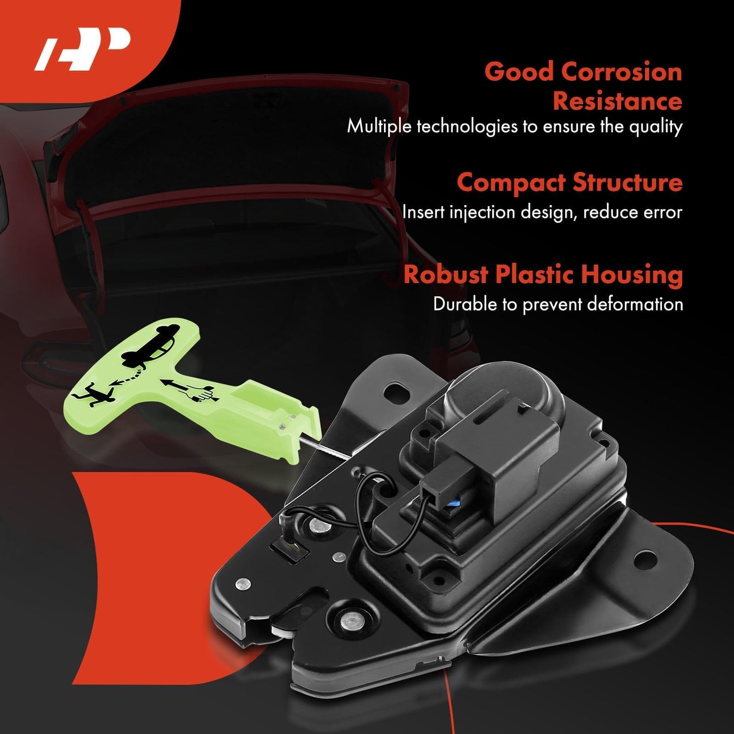 A-Premium Rear Tailgate Lock Trunk Latch Actuator Compatible with Chrysler 300 2005-2018, 200 2011-2014 & Dodge Dart 2013-2016, Avenger 2008-2014, Charger 2006-2018, Challenger 2008-2018, 5056244AA