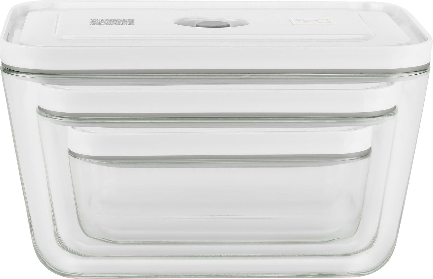 ZWILLING Fresh & Save Small/Medium/Large / 3 Piece Vacuum Box Set, Glass, Grey