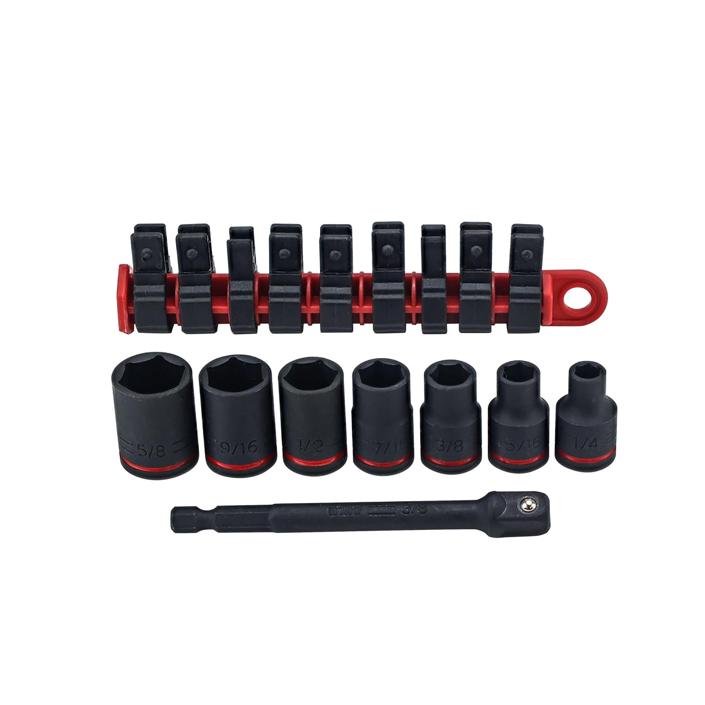 Wiha 72093 8 Piece 3/8" Drive SAE Impact Socket Set