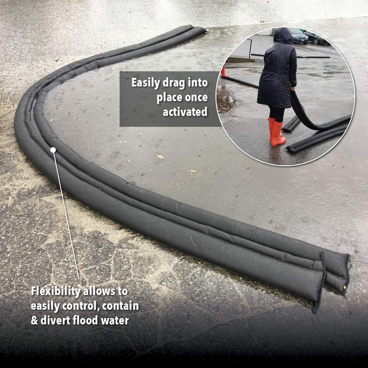 Quick Dam QD65-2 Water Activated Flood Barriers