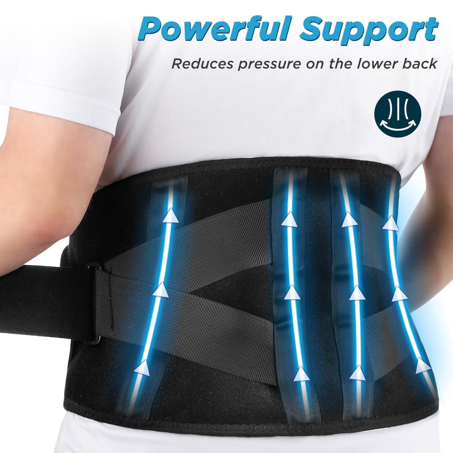 Cordless Heating Pad with Vibration for Back, Lower Back Warmer for Waist Back Belly Leg Body, Rechargeable Heated Waist Belt, 5 Heating Levels, Auto-Off