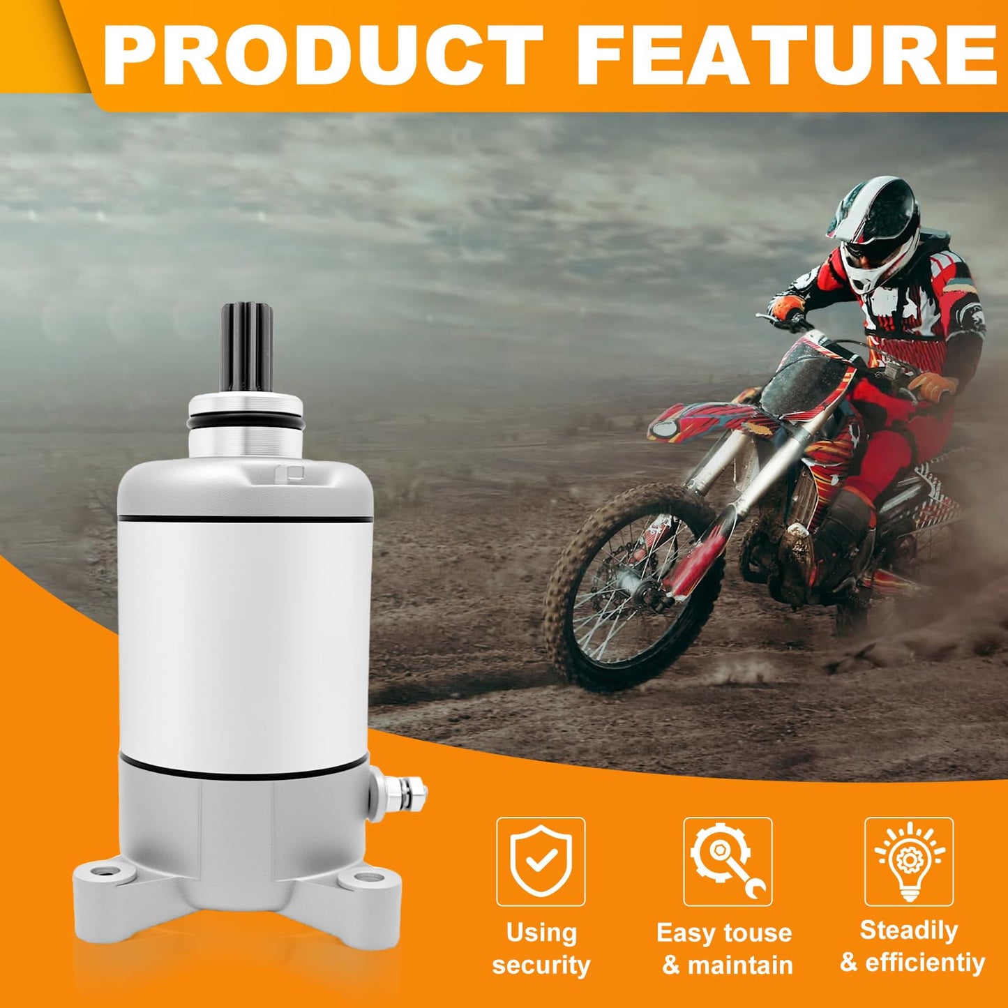 Starter Motor for Polaris Sportsman 500 1996-2012 Magnum 425 1995-1998 Scrambler 500 Ranger 4X4 Trail Boss Xplorer # 3084981 3090188