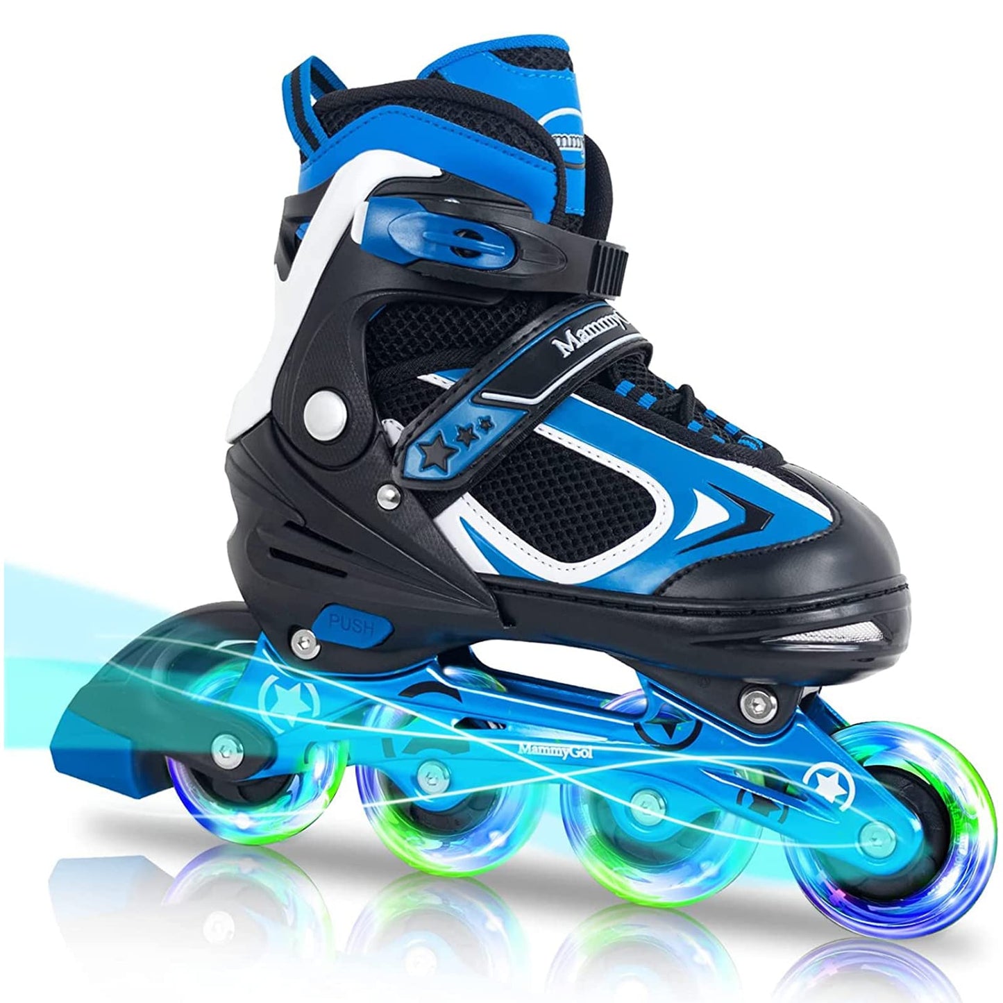 Boys Inline Skates for Kids with Light up Wheels,Flashing Beginner Roller Skates Blades Toddler and Girls Size 1-4
