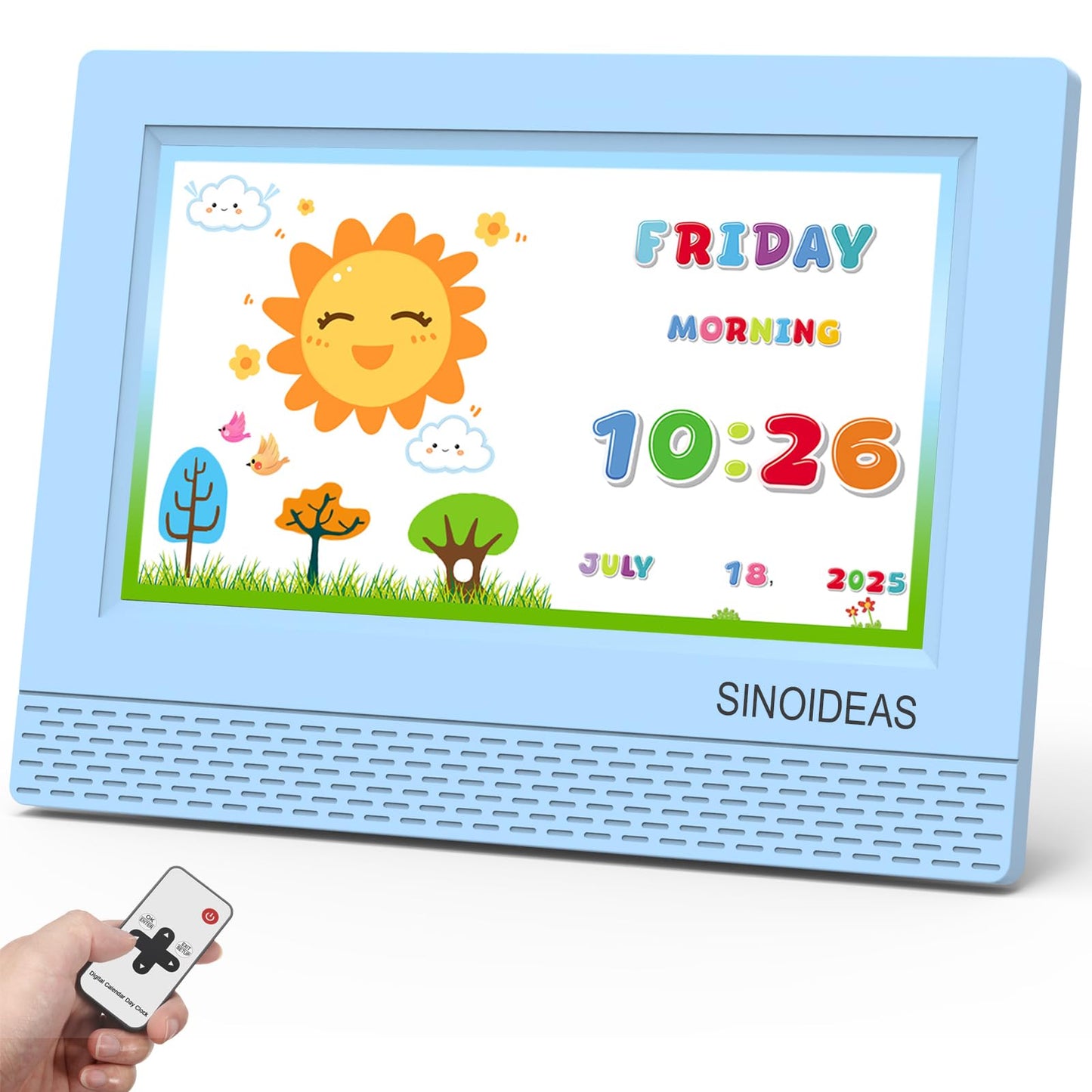 DayClox - The Original Memory Loss Digital Calendar Day Clock with Extra Large Non-Abbreviated Day & Month. Perfect for Seniors