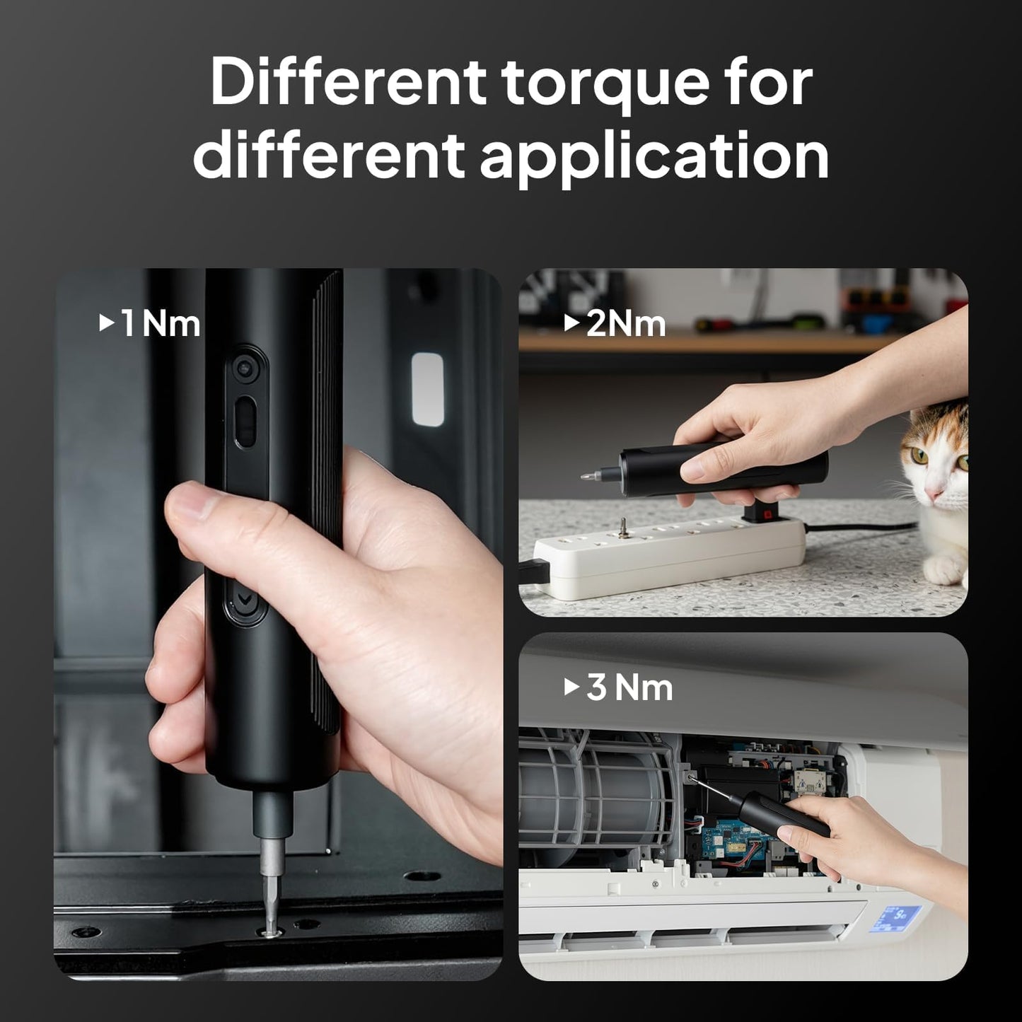 ELEGOO 35-in-1 Electric Screwdriver Set with LED and 33 Magnetic Bits, Type-C Rechargeable 1500mAh Battery, Precision Power Tool Kit for 3D Printer Maintenance, Small Electronics Repairs, Engineers
