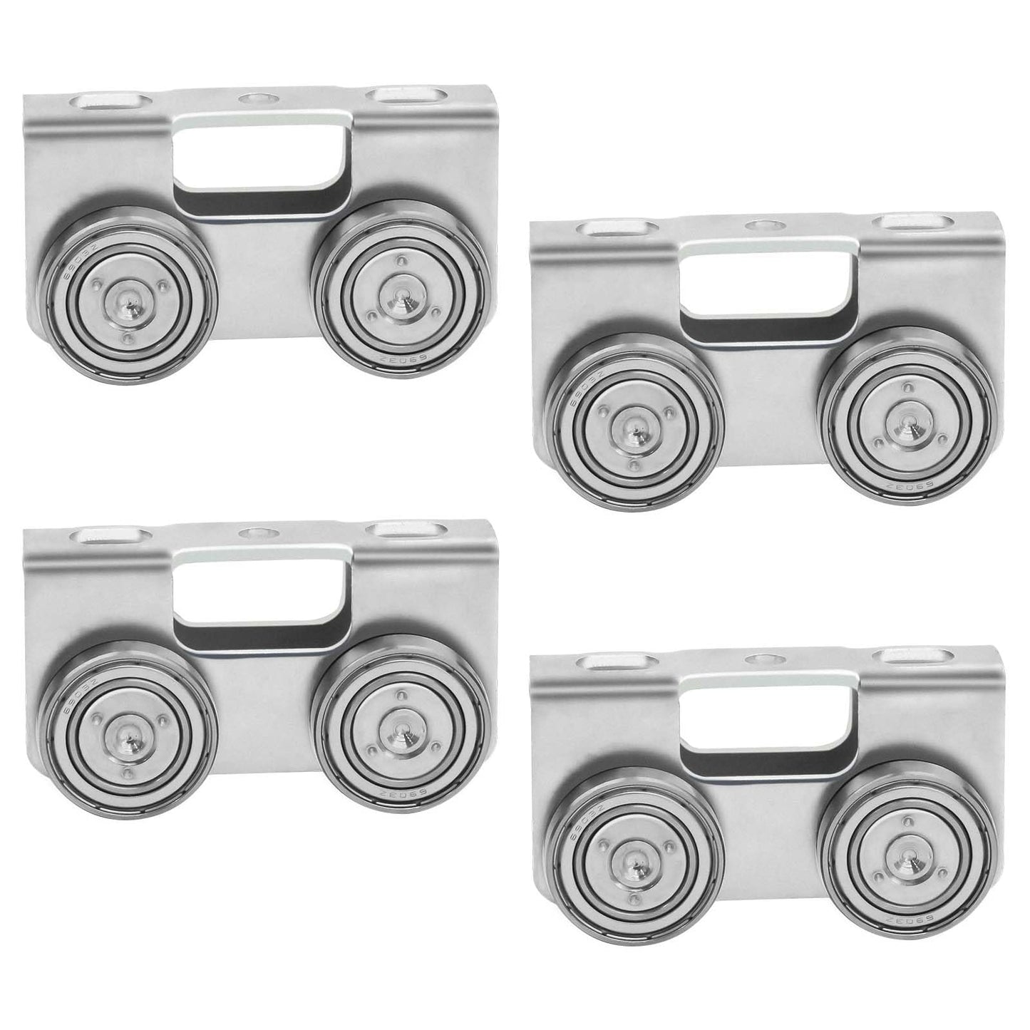 P2750-EG Trolley Assembly 4 Wheel Light Duty for Use with All 1-5/8" P1000, P1001, P5000, P5001, P5500, P5501 or Taller Strut Channel, Unistrut, Superstrut (4Pack)