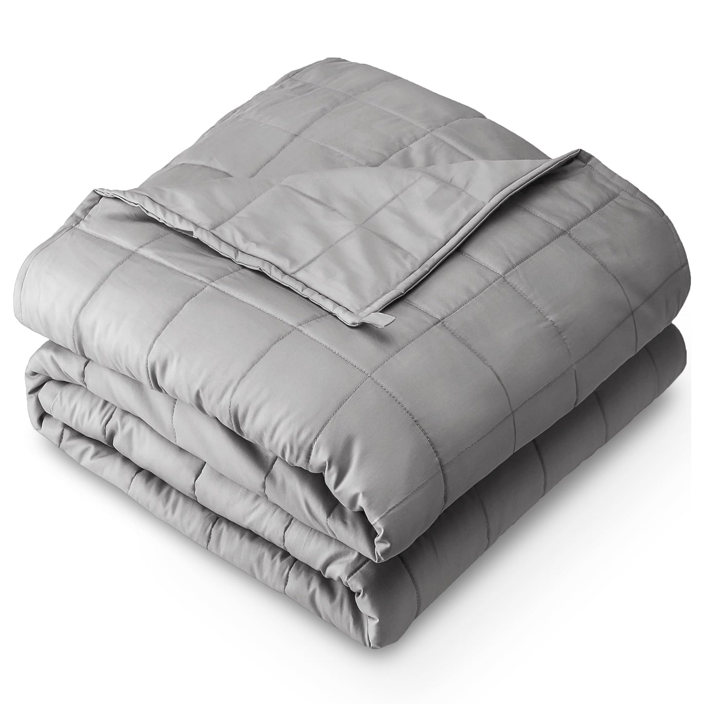 Bare Home Weighted Blanket Twin or Full Size 7lb (40" x 60") for Kids - All-Natural 100% Cotton - Premium Heavy Blanket Nontoxic Glass Beads (Grey, 40"x 60")