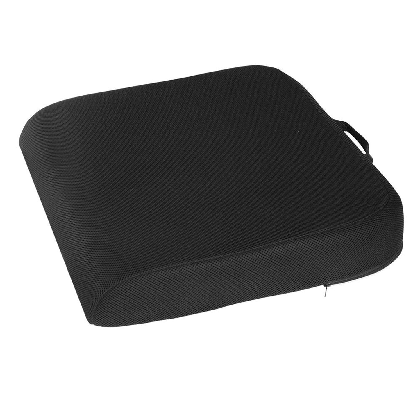 Large Seat Cushion Memory Foam Pressure Relief Office Chair Cushion with Handle 3 inch Thick Non-Slip Butt Pillow for Office Chair Wheelchair Car Seat,17.7 x 15.7 inches