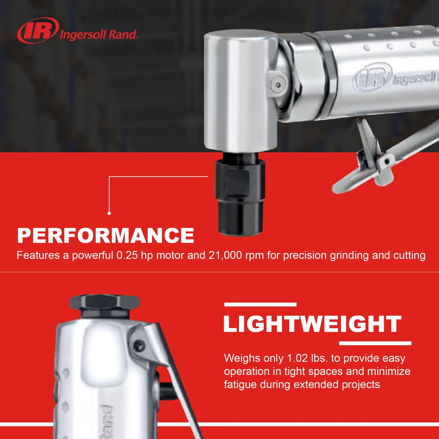 Ingersoll Rand 301B Air Angle Die Grinder