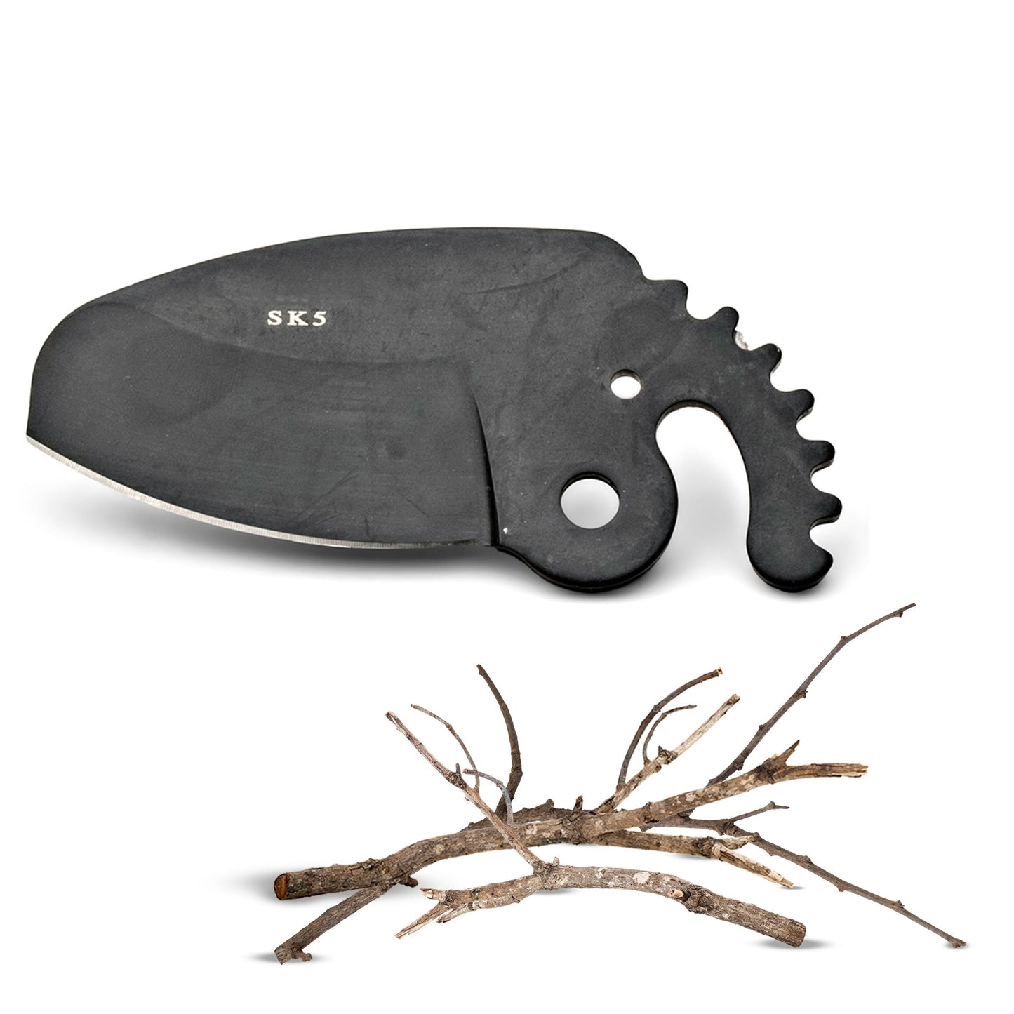 Anvil Lopper Replacement Blade - Large Coated Alloy Steel Blade for Double Ratcheting Anvil Loppers for Tree Trimming Heavy Duty Pruners - Gardening Tools by Kings County Tools