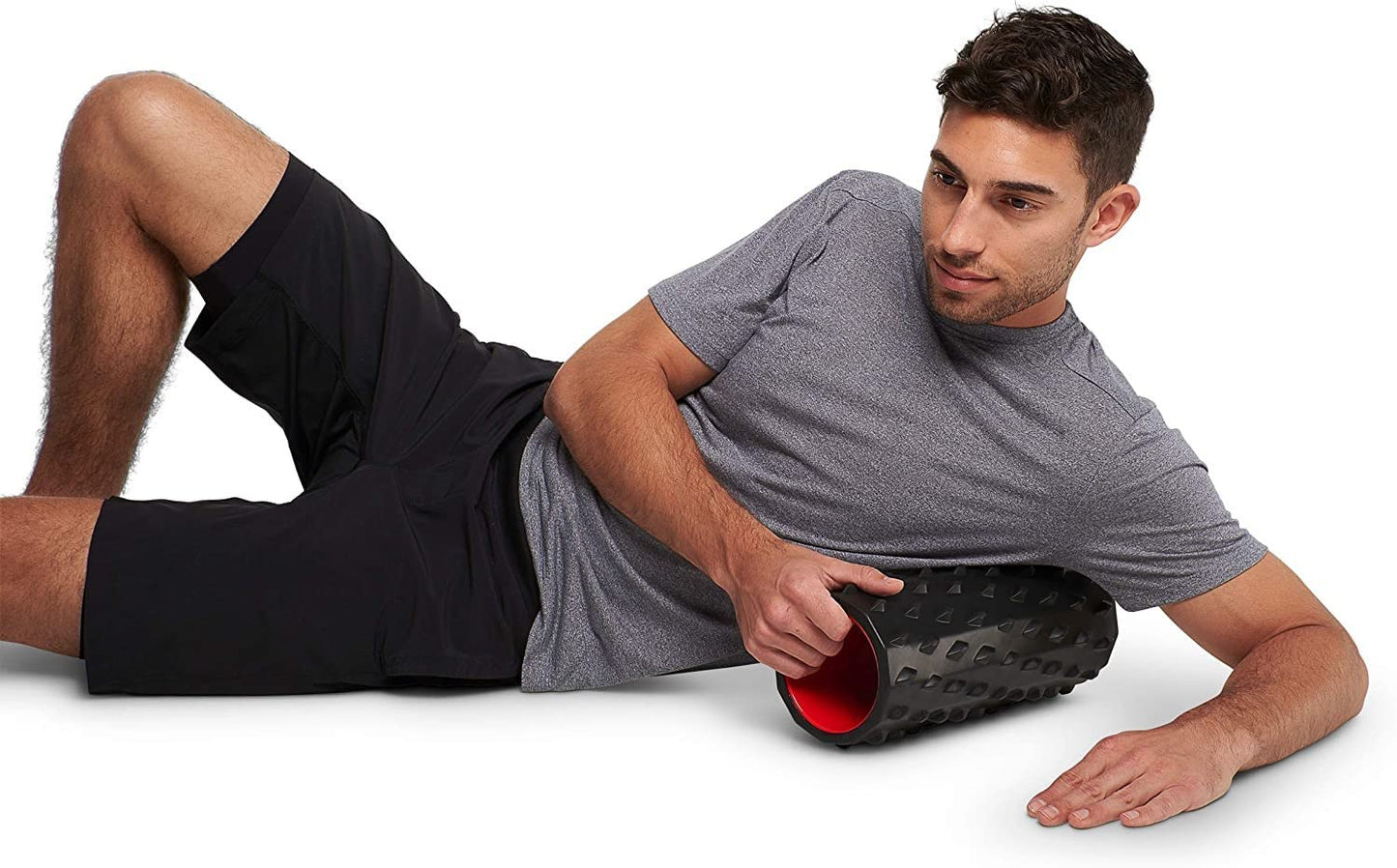 TriggerPoint Charge Ridged Foam Roller, Black, 13-inch
