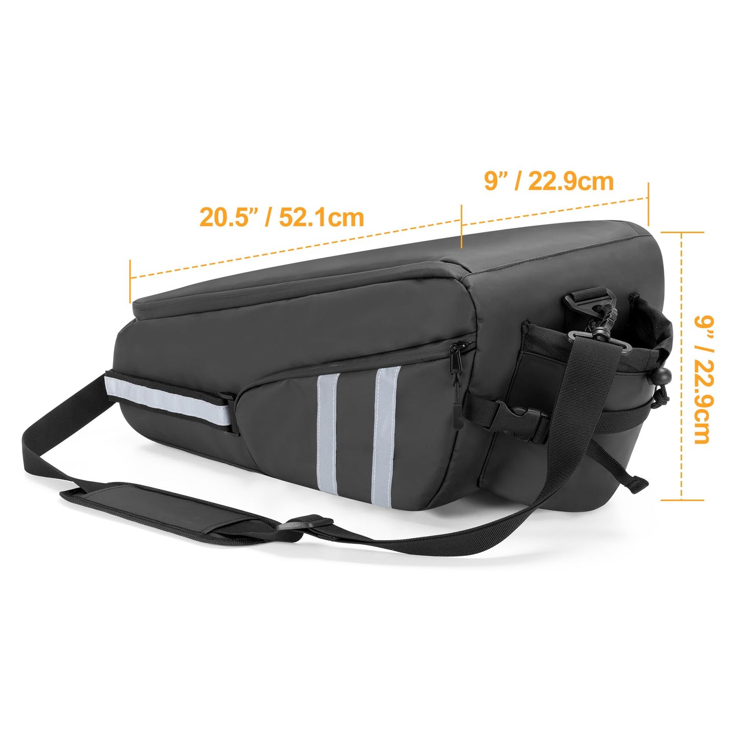 HODRANT Waterproof Under Seat Bag Compatible with Honda Ruckus 2010-2024 Scooter, Cling to Side Frame Box Scooter Under Seat Storage Organizer with Shoulder Strap for Motorcycle Accessories, Bag Only