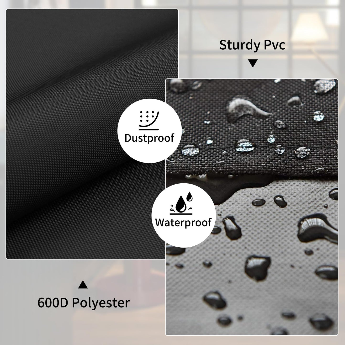 MUTUSHI Record Player Turntable Cover Turntable Dust Cover Suitable for Universal Record Players 18"L x 15"W x 5.5"H Black