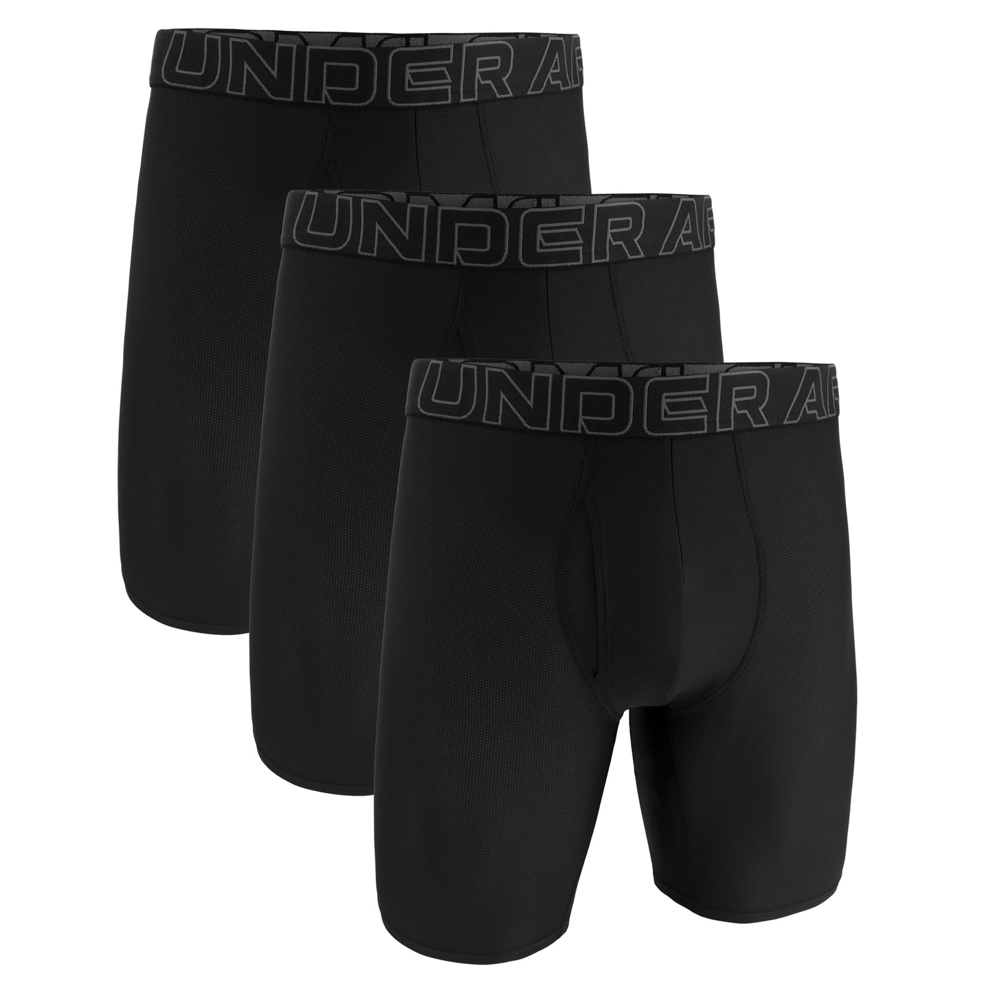 Under Armour Men's Tech Mesh 9" Underwear (2 Pack), Black Solid - Core 3 Pack, X-Large