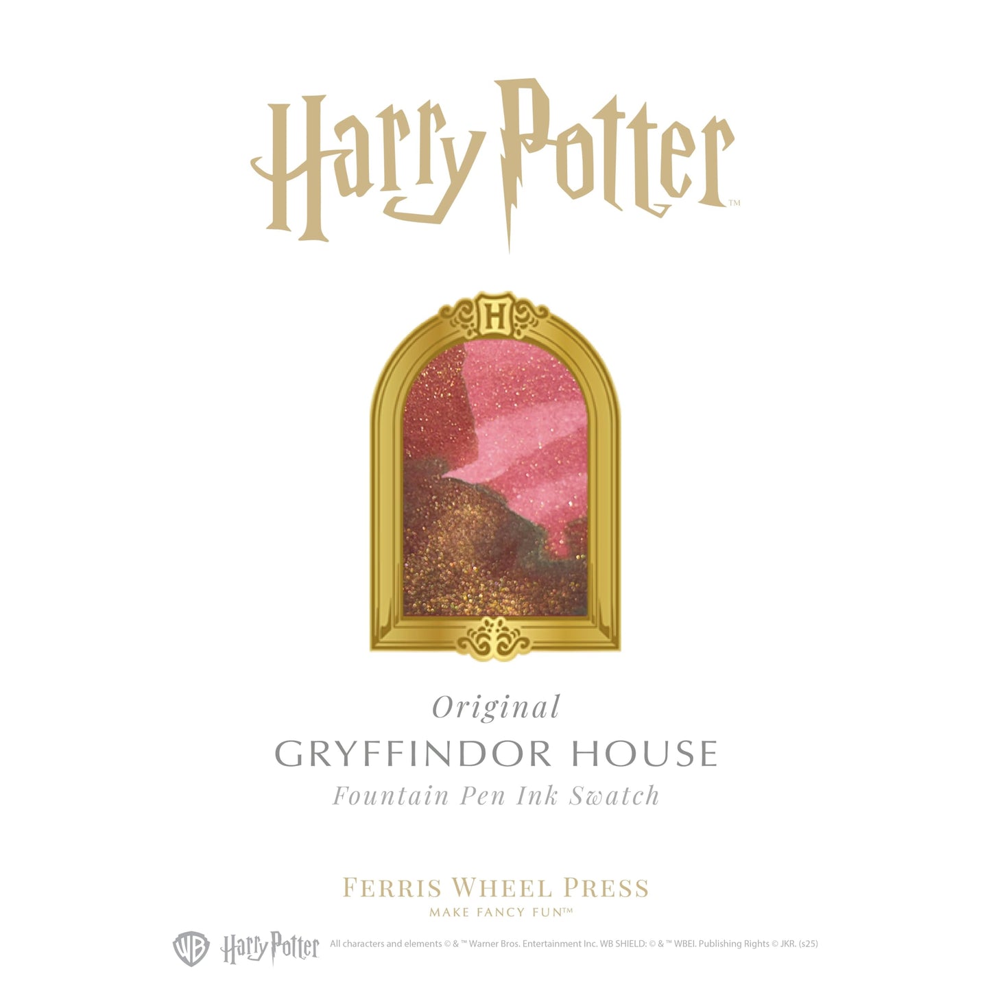 Ferris Wheel Press, Warner Bros., Official Licensed, Harry Potter, Dabbler Pen & 10ml Ink Set, Gryffindor House, 0.8mm Fine Tip