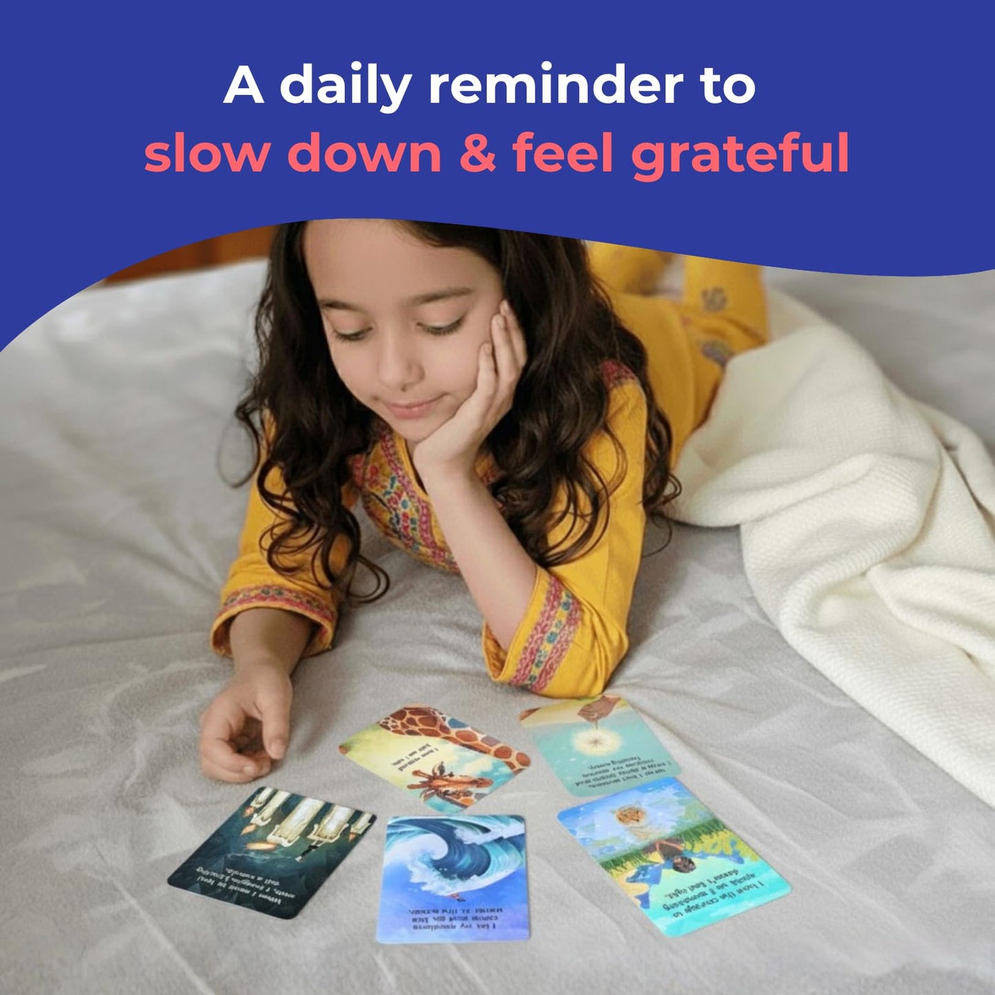 Big Life Journal Dream Affirmation Cards for Kids – 52 Illustrated Positive Message for Kids & Teens with Display Stand – Inspire Gratitude, Confidence & Joy – Gift for Teachers, Family & Friends