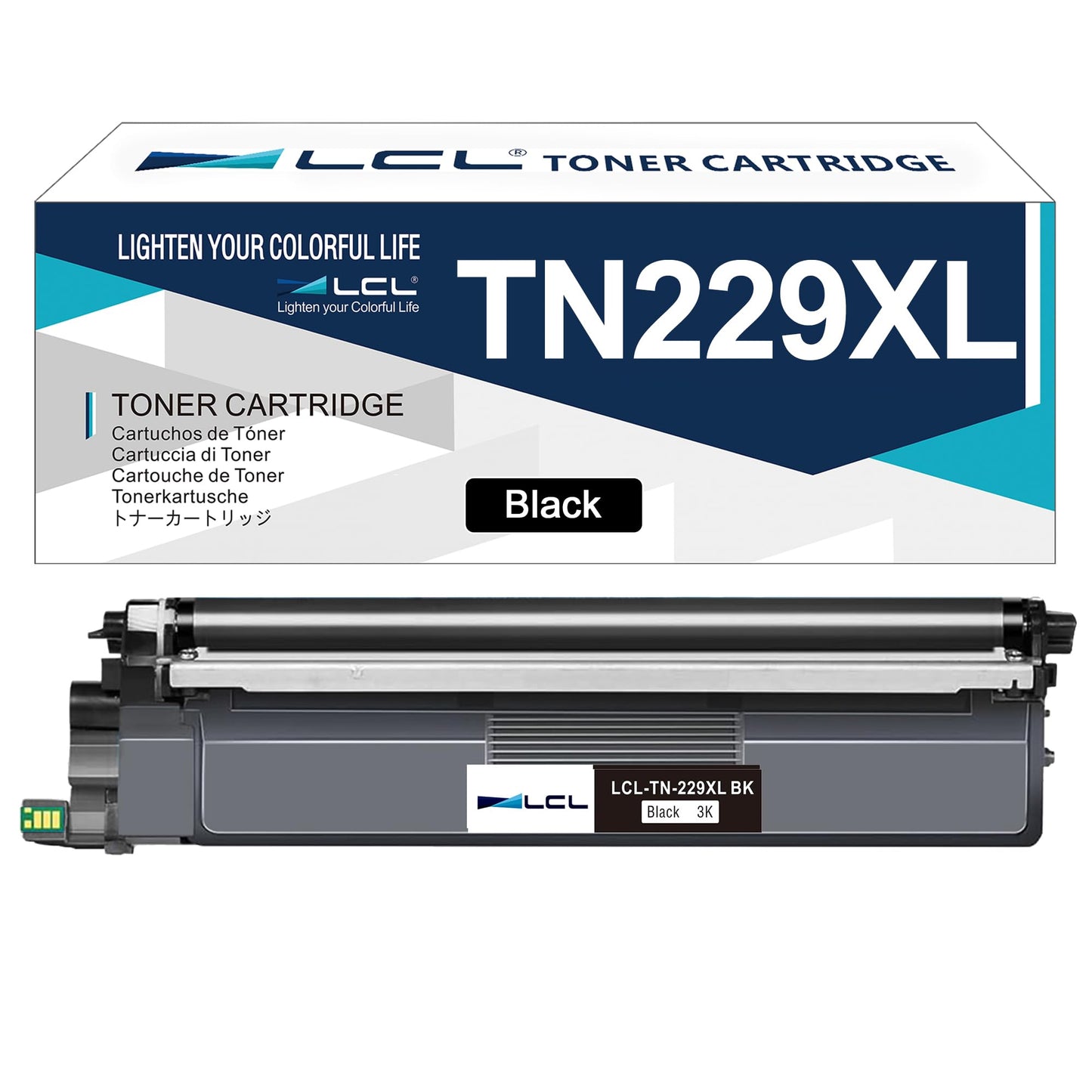 TN-229XL TN229XL Black Toner Cartridge Replacement for Brother TN229 TN229XLBK for HL-L3220CDW HL-L3280CDW HL-L3295CDW HL-L3300CDW HL-L8245CDW MFC-L3720CDW MFC-L3765CDW MFC-L3780CDW MFC-L8395CDW(1PK)