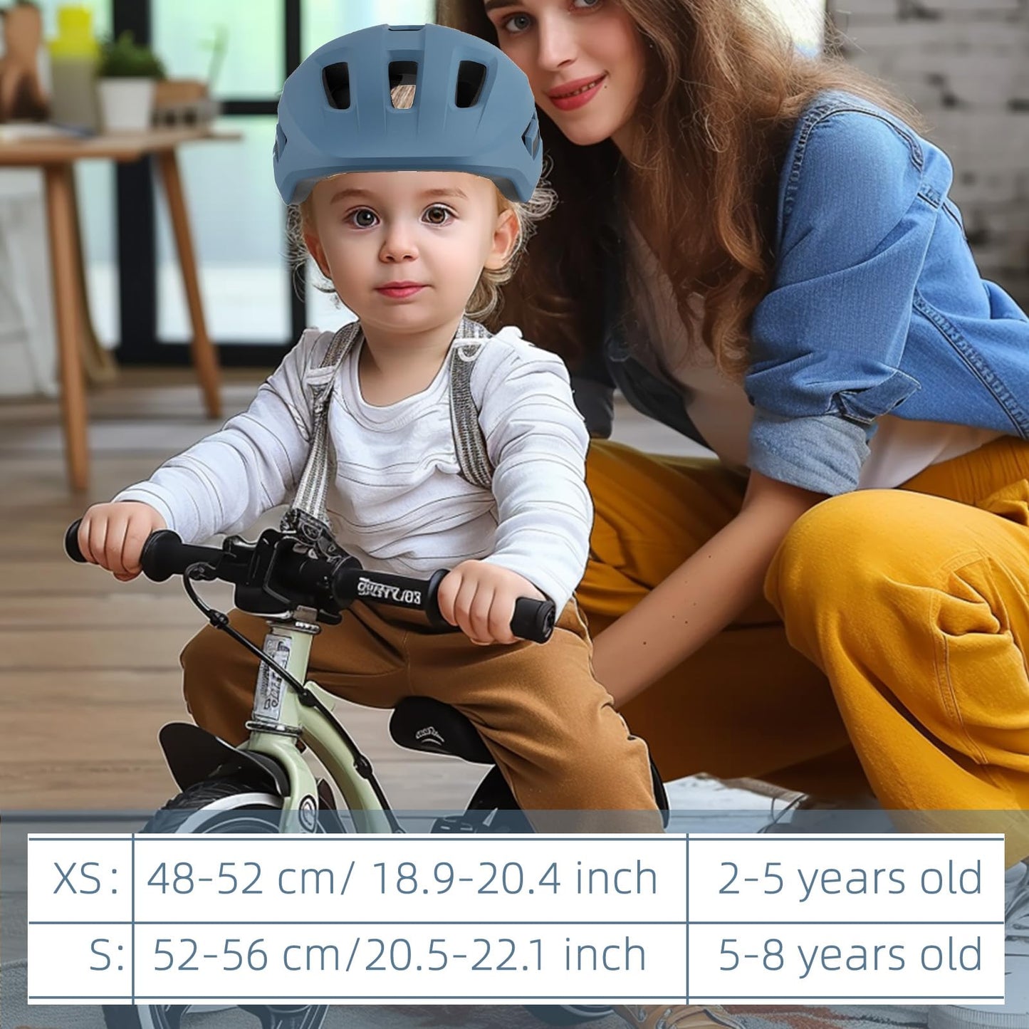 67i Toddler Helmet Age 1-3 Baby Bike Helmet 1 Year Old Kids Bike Helmet Children Infant Adjustable Bicycle Helmets Ventilation Skateboard Cycling Skating Scooter Helmet (Dark Blue, X-Small)