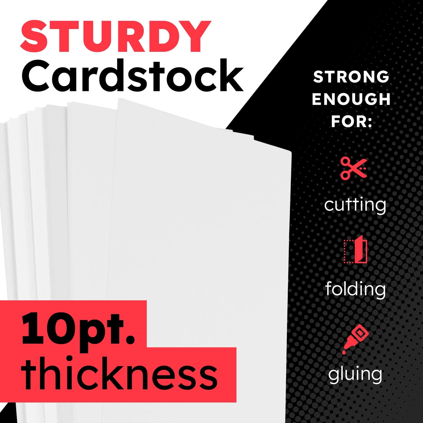Hygloss Medium Poster Board 11x14-100 Poster Boards Bulk Pack - 10 Pt. Thickness White Poster Board Paper for Projects, Presentations, Displays, Signs, Crafts - Blank Posterboard Multipack 11" x 14"