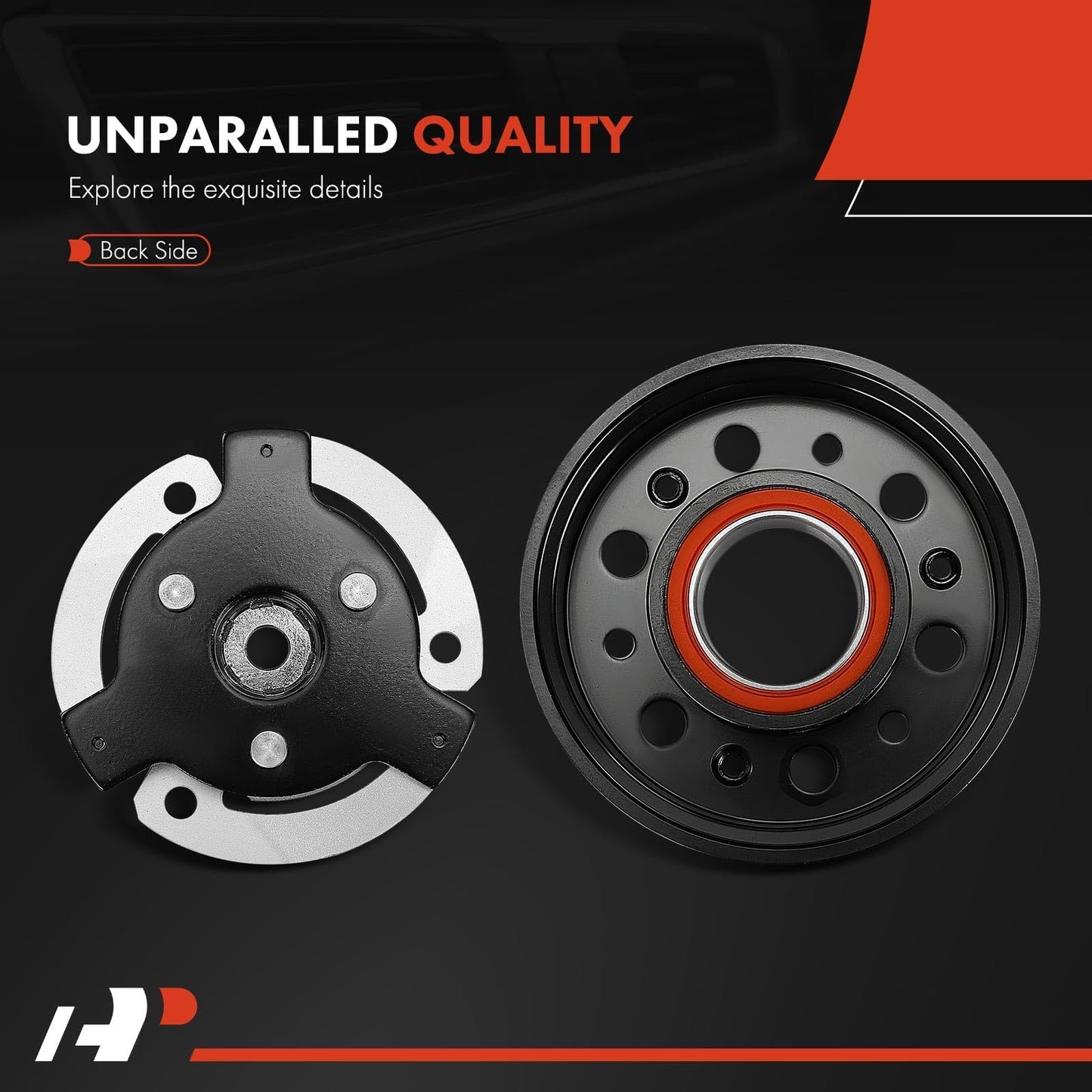 A-Premium Air Conditioner AC Compressor Clutch Kit Compatible with Volkswagen Jetta, Passat, Golf, Tiguan, Beetle, CC, Eos, GTI, Golf City, Golf R, Passat CC & A3, TT, A3 Quattro, TT Quattro