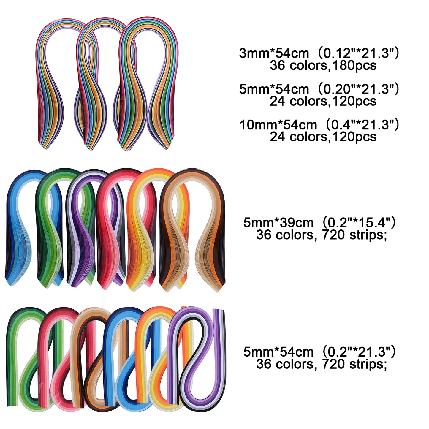 All-in-One Paper Quilling Kit– 1860 pcs 3mm/5mm/10mm Quilling Paper Strips with Electric Quilling Pen/Crimper/Comb Board, Complete Set for Beginners to Advanced Users, DIY Crafts & Classroom Teaching