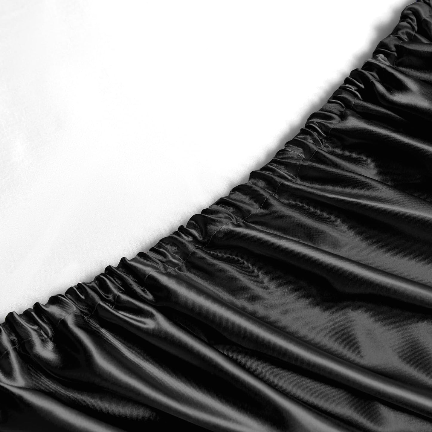 GOLAL Satin Sheets Queen Size - 4 Pieces Luxury Silky Soft Bed Sheets, Wrinkle-Free Black Satin Silk Sheet Set with 1 Deep Pocket Fitted Sheet, 1 Flat Sheet, 2 Pillow Cases