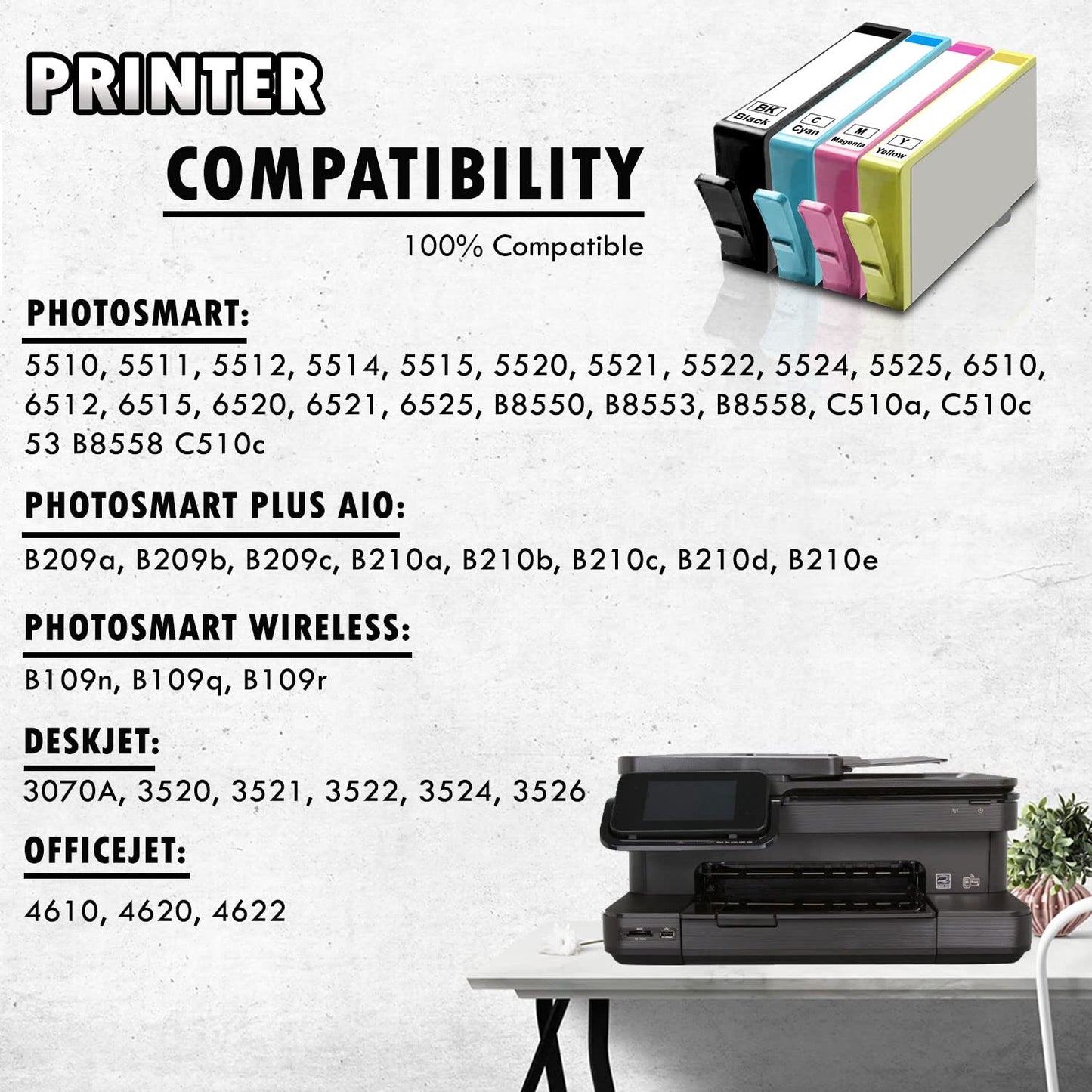 10 Inkfirst Compatible Ink Cartridges for HP 564 XL 564XL High Yield (4BK,2C,2M,2Y) OfficeJet 4610 4620 4622 Deskjet 3520 3522 Photosmart 5510 5515 5520 6510 6520 6525 B209a