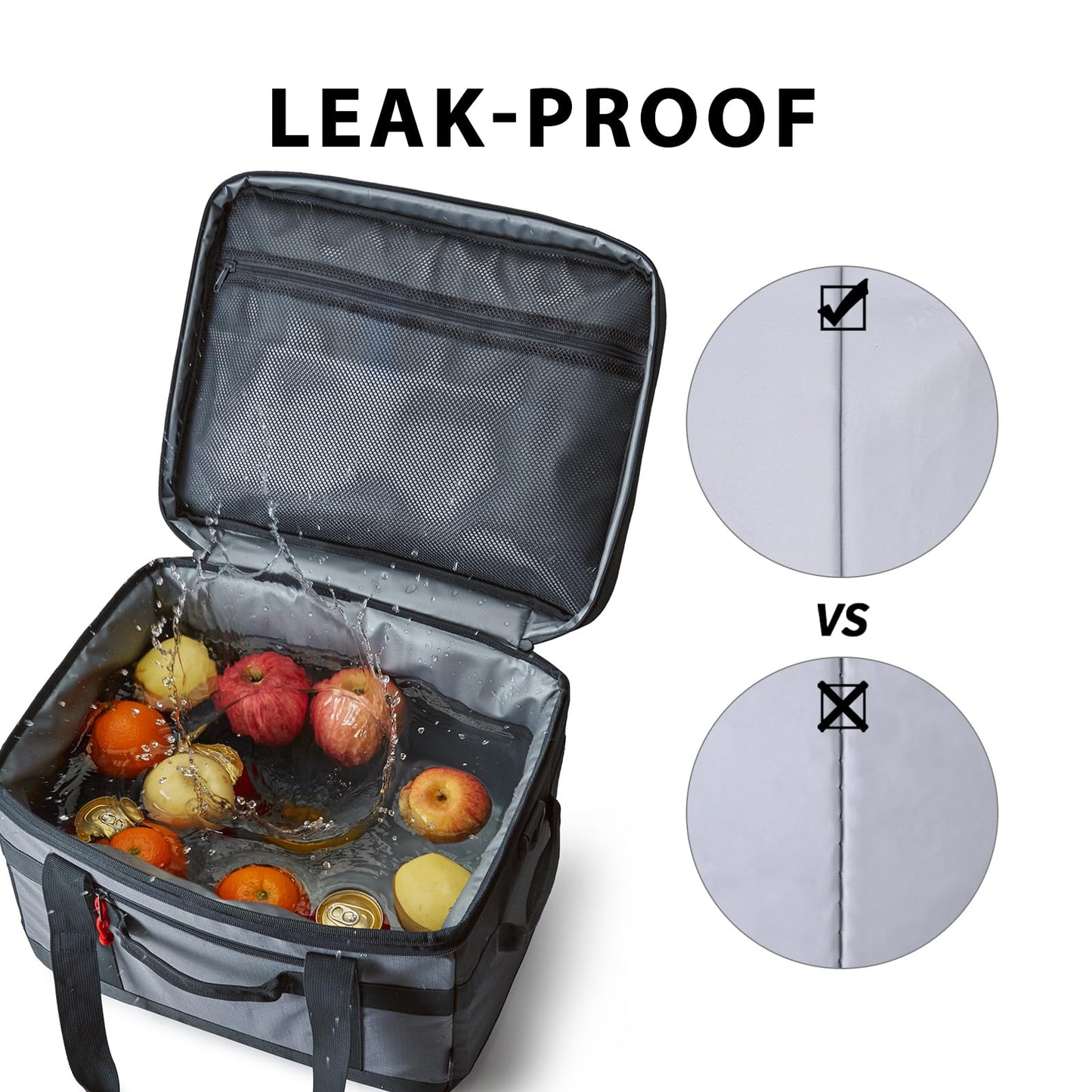 TOURIT Cooler Bag 48-Can Insulated Soft Cooler Large Collapsible Cooler Bag 32L Lunch Coolers for Picnic, Beach, Work, Trip